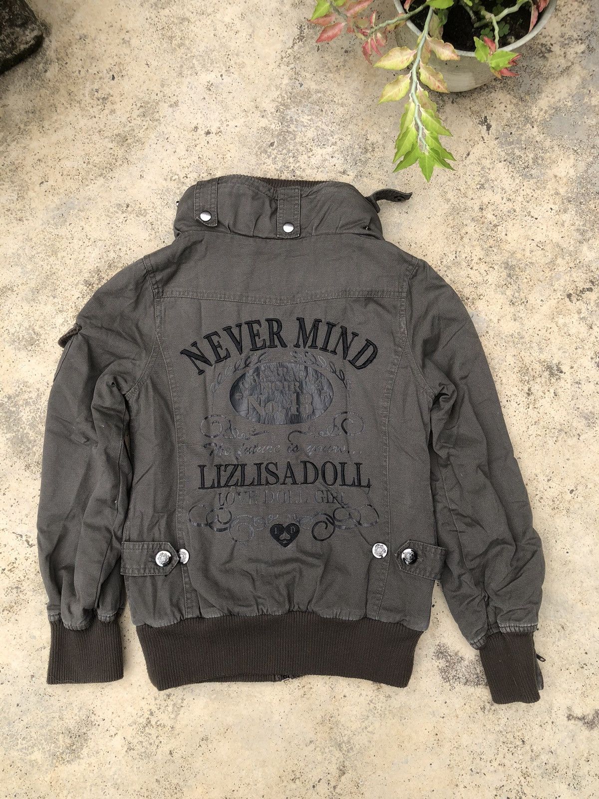 Japanese Brand Liz Lisa Doll Nevermind Down Jacket Zipper Size M / US 6-8 / IT 42-44 - 3 Thumbnail
