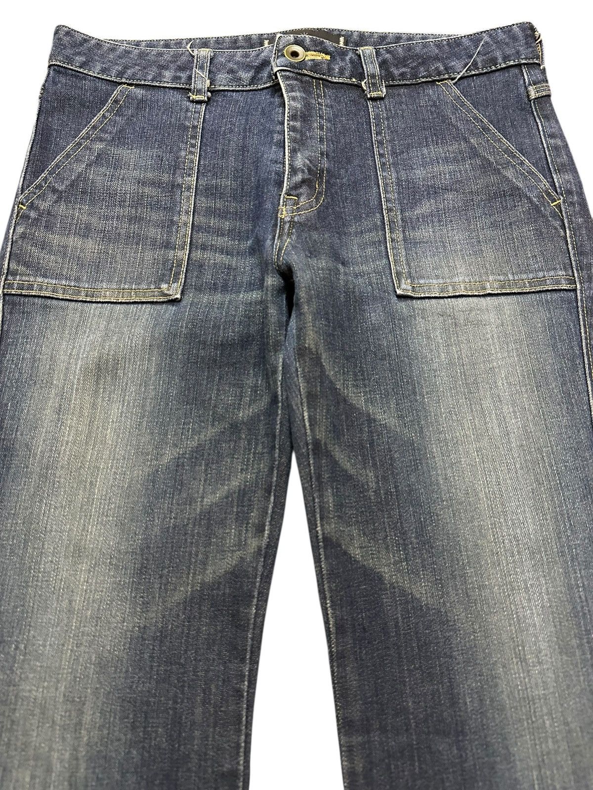 Hysteric Glamour Vintage Japanese Brand Faded Wash Style Flare Jeans Size US 30 / EU 46 - 3 Thumbnail