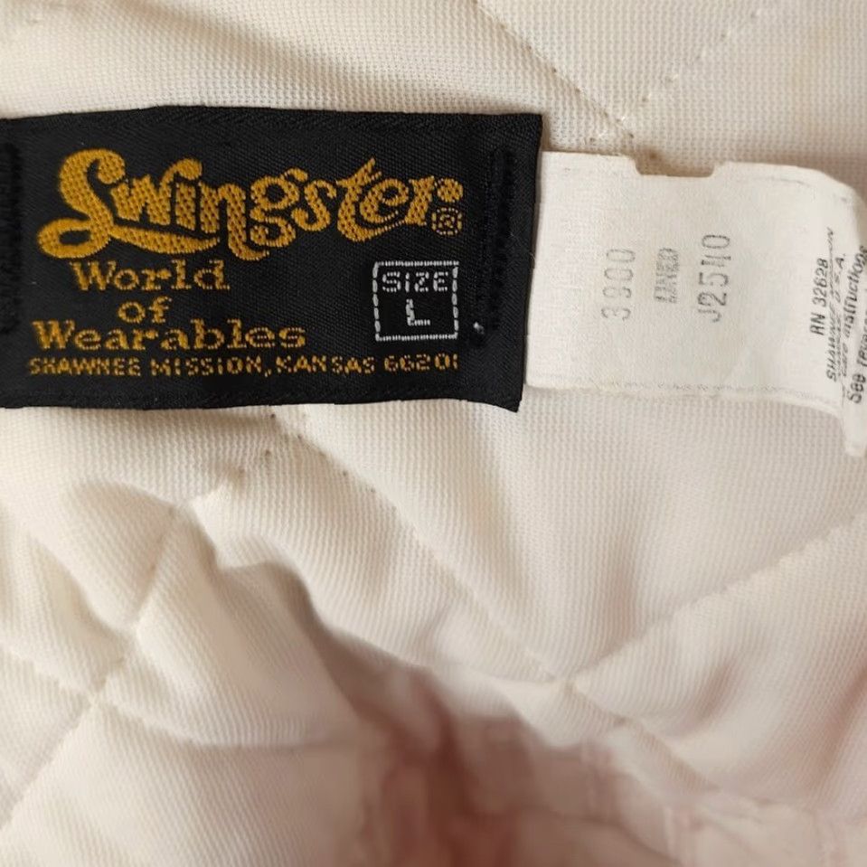 Vintage VINTAGE Swingster National Trails Satin Bomber Jacket Mens L Red 80s Made In USA Size US L / EU 52-54 / 3 - 6 Thumbnail