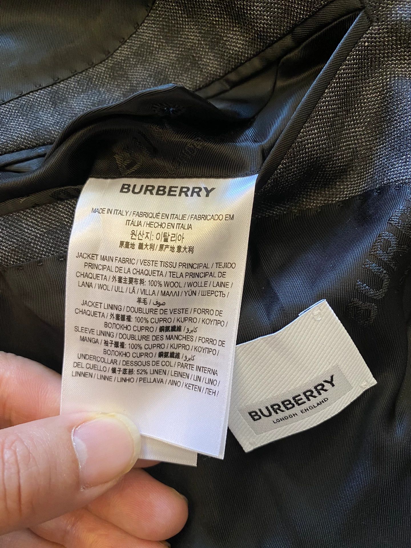 Burberry Burberry Prorsum Classic Check Suit 48 Peak Lapel Size 48R - 8 Thumbnail