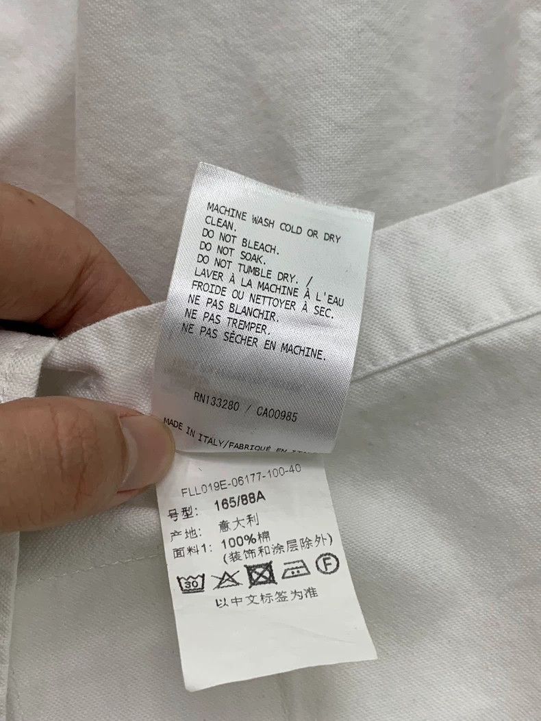 Thom Browne Thom Browne White striped long-sleeved shirt Size US XXS / EU 40 - 7 Thumbnail