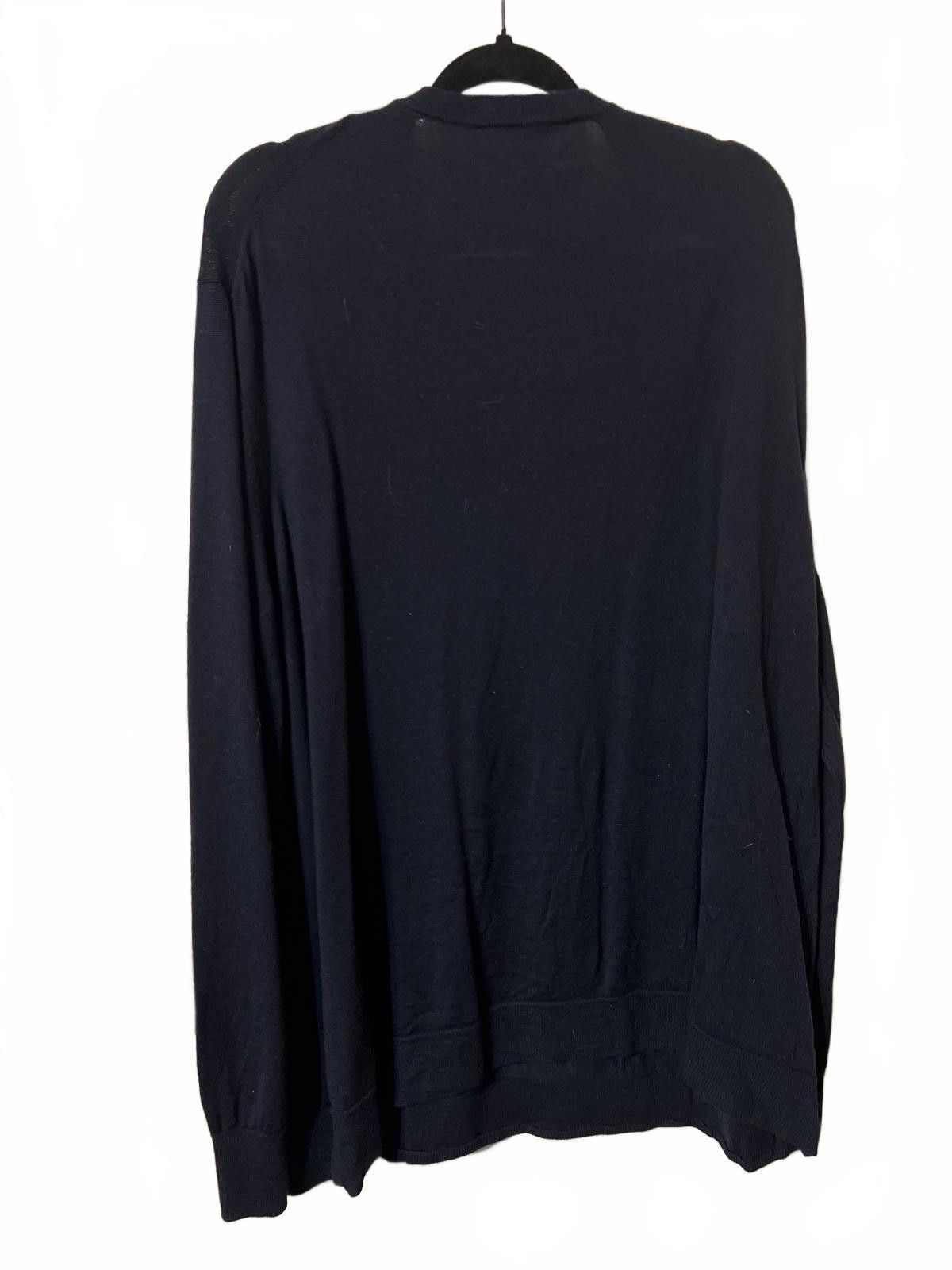 Brooks Brothers Brooks Brothers Men's Navy V-Neck Sweater 3XL Merino wool Size US XXL / EU 58 / 5 - 5 Thumbnail