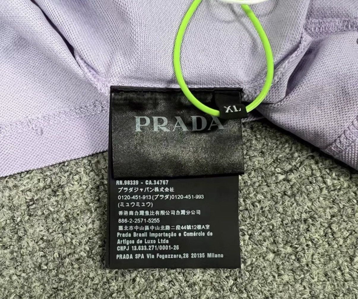 Prada Prada Triangle Logo Short Sleeve Polo Shirt J16 Size US XL / EU 56 / 4 - 6 Thumbnail