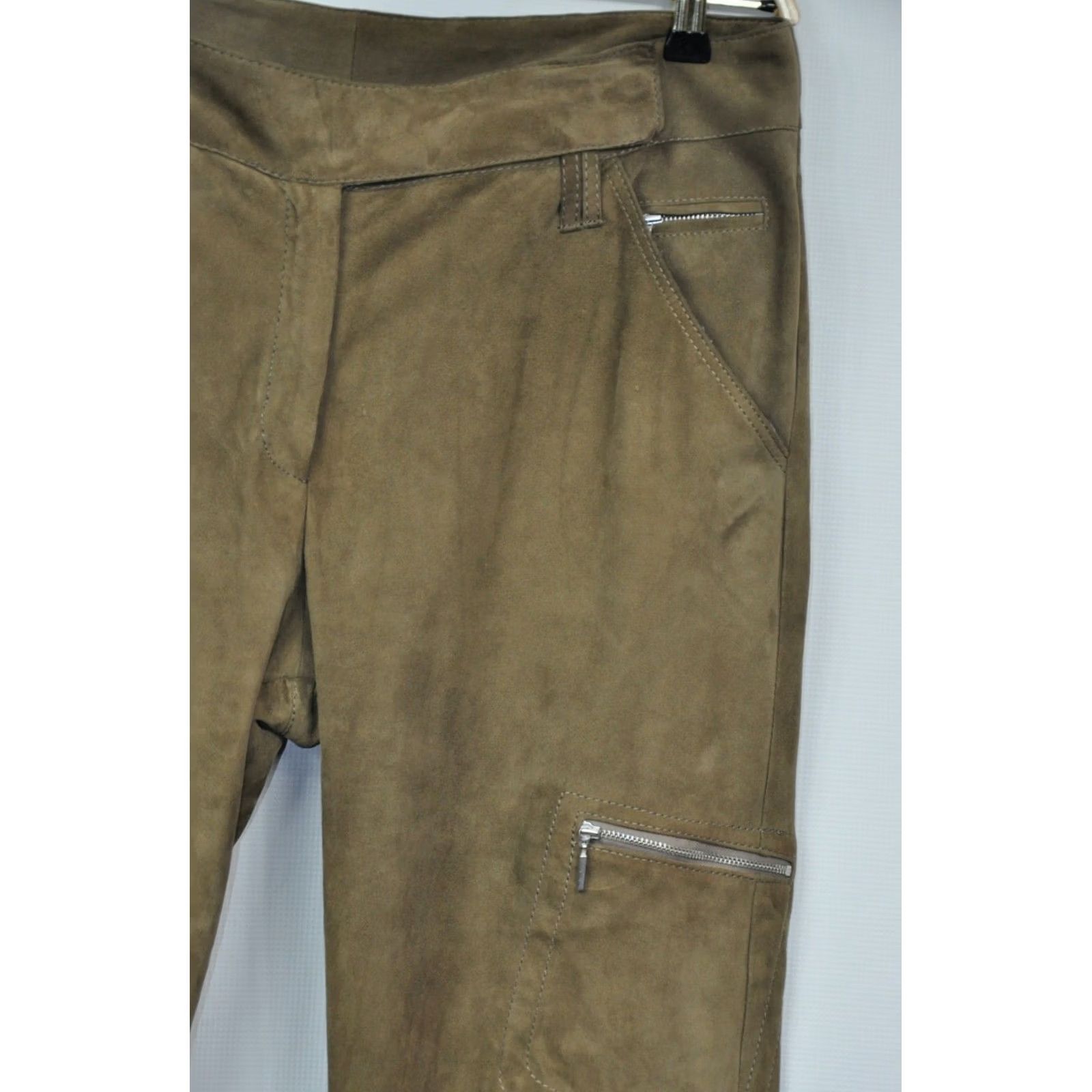 Vintage Arma Leather Pants Women's Wide-Leg US 12 / UK 16 Brown Vintage? No, Very Good Leather Pants Arma Size 34" / US 12 / IT 48 - 7 Thumbnail