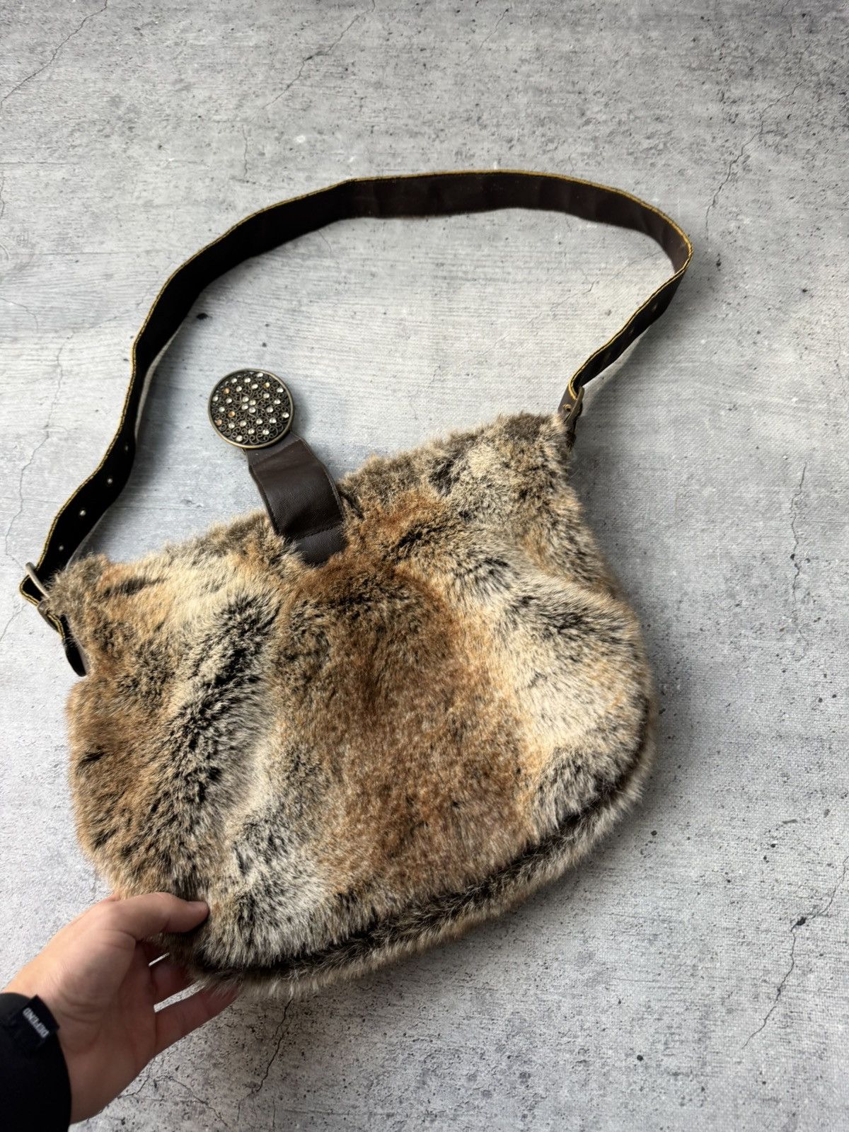 If Six Was Nine Vtg Japan if six was nine Style Fur bag with handles Y2K Size ONE SIZE - 10 Thumbnail