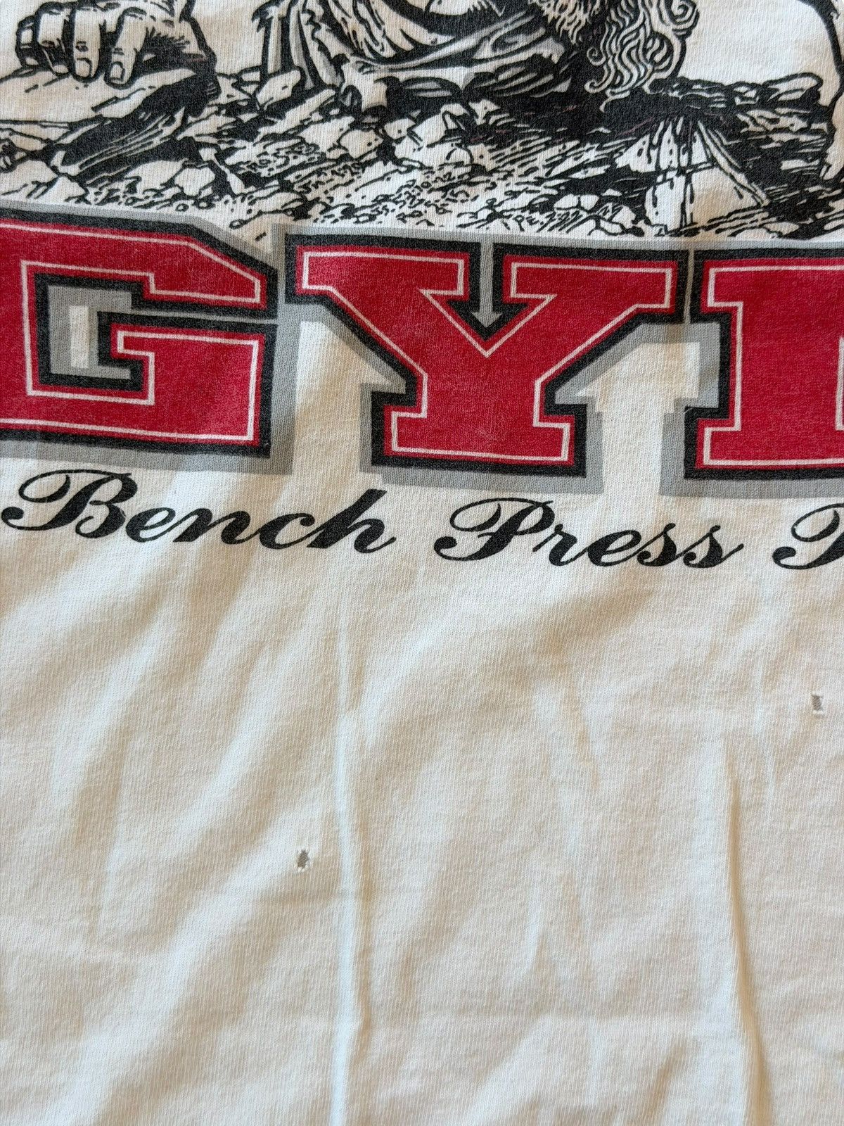Vintage *RARE* VINTAGE 1990 LORD’S GYM GOD BODYBUILDING JESUS CHRIST Size US XXL / EU 58 / 5 - 3 Thumbnail