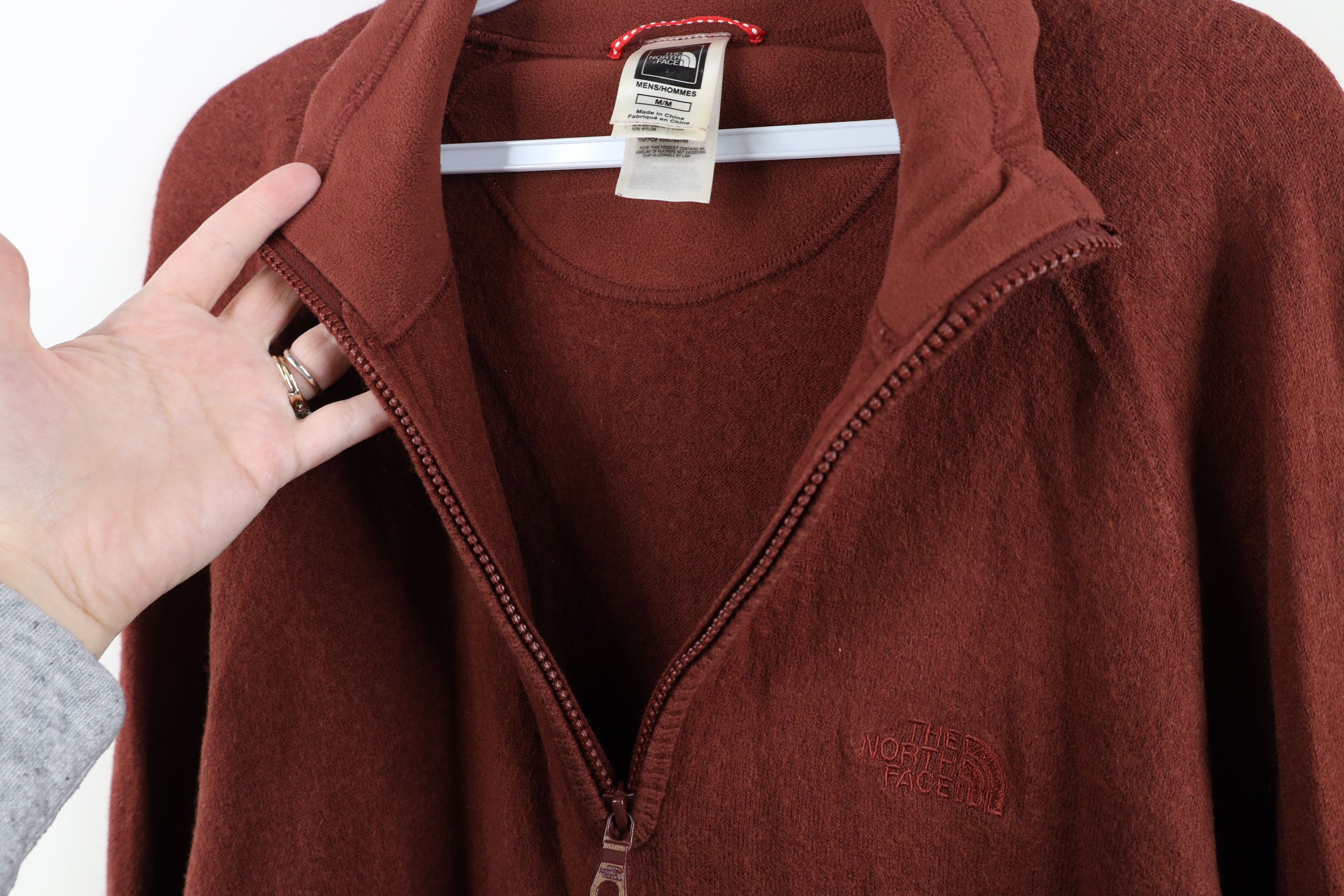 The North Face Vintage The North Face Wool Blend Knit Half Zip Sweater Red Size US M / EU 48-50 / 2 - 6 Thumbnail
