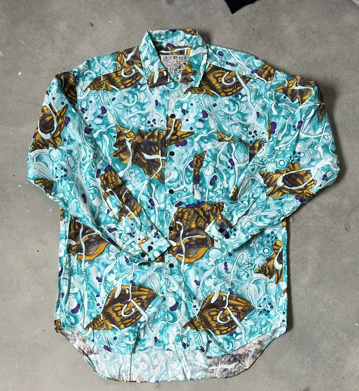 Vintage GIGOLO BNWT PATTERN SHIRT Size US L / EU 52-54 / 3 - 1 Thumbnail