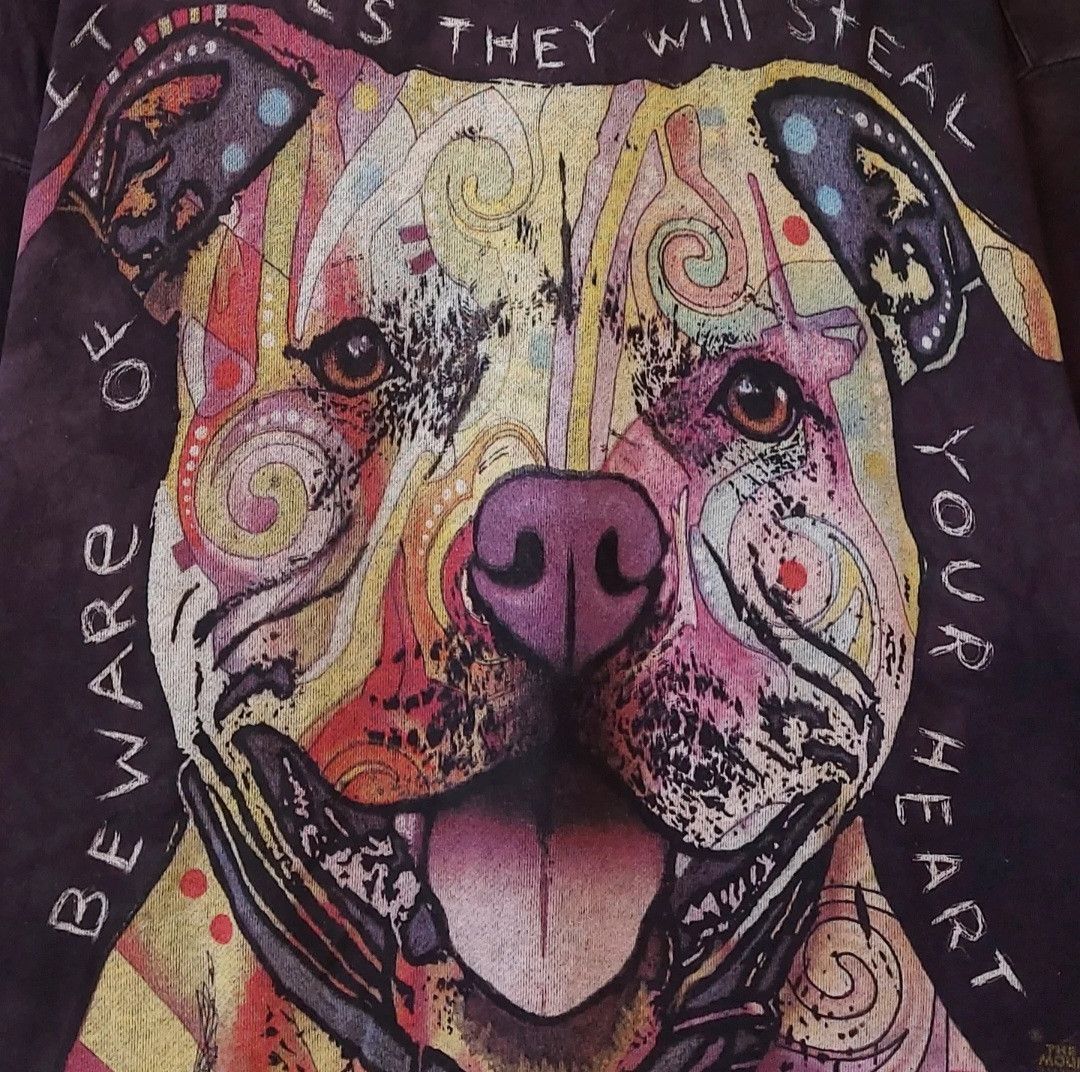 The Mountain × Vintage Vtg The Mountain Pitbull Sweatshirt Size US L / EU 52-54 / 3 - 3 Thumbnail