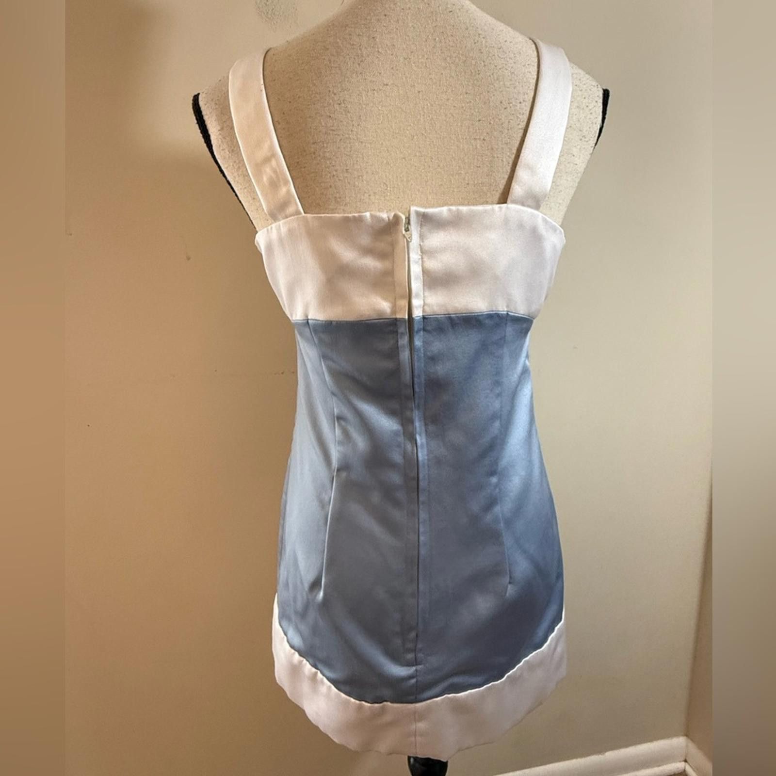 Other Handmade formal tunic top sky blue with white trim SZ SM Size S / US 4 / IT 40 - 4 Thumbnail