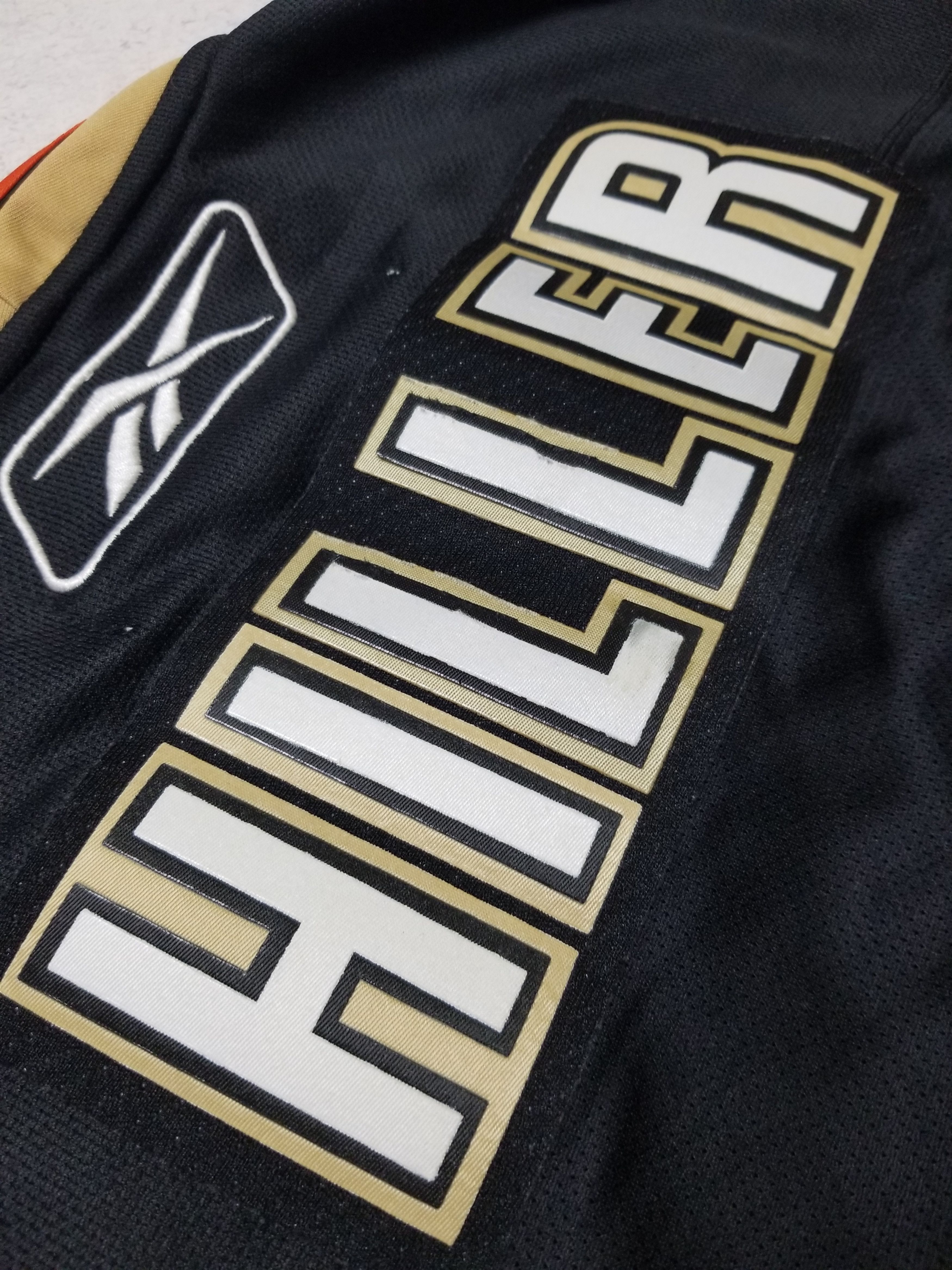 Reebok Anaheim Ducks #1 Jonas Hiller Signed Autographed Jersey Size US XL / EU 56 / 4 - 4 Thumbnail