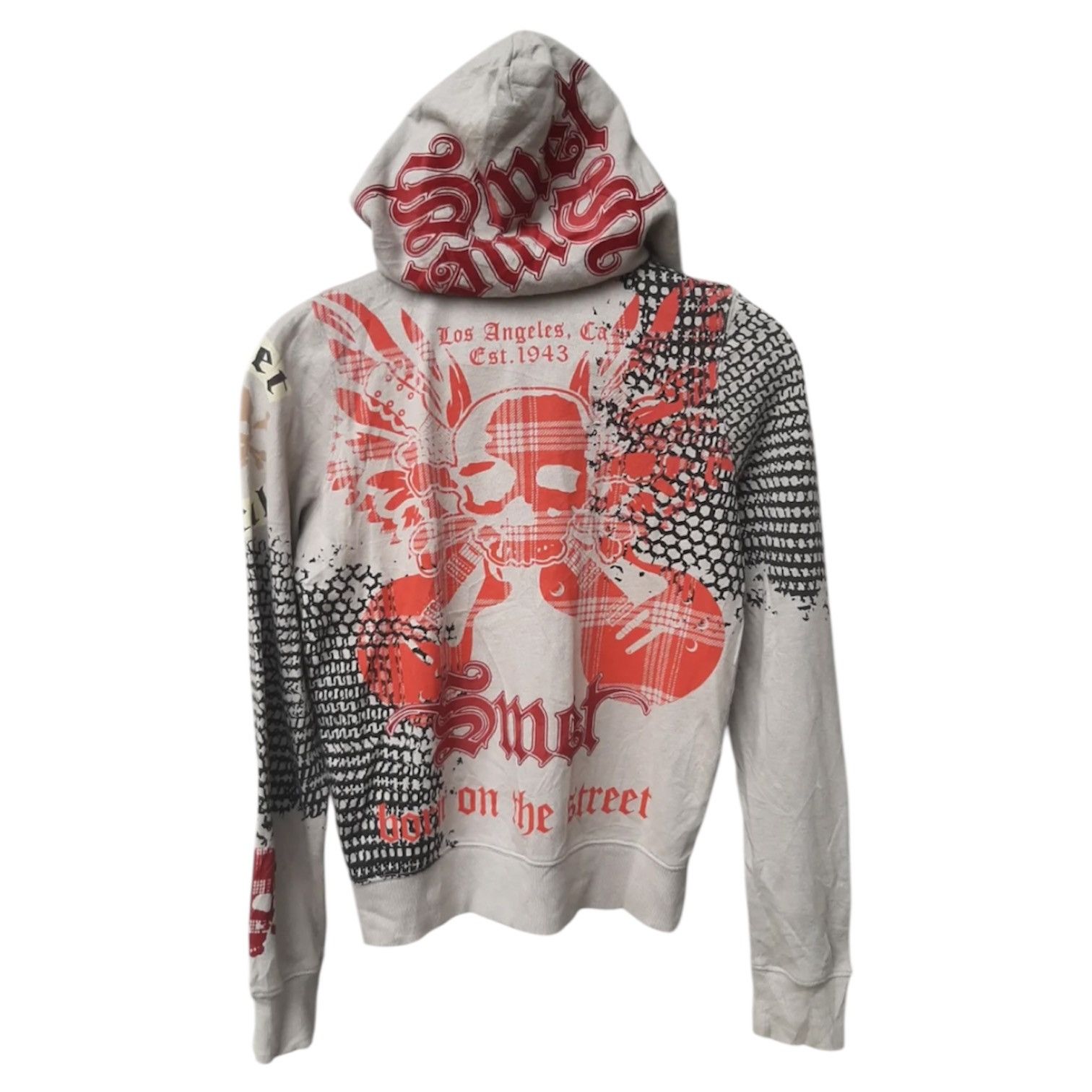 Japanese Brand 2000s Smet Christian Audigier Skull Poem Zip Hoddie y2k Lgb Size US S / EU 44-46 / 1 - 1 Thumbnail