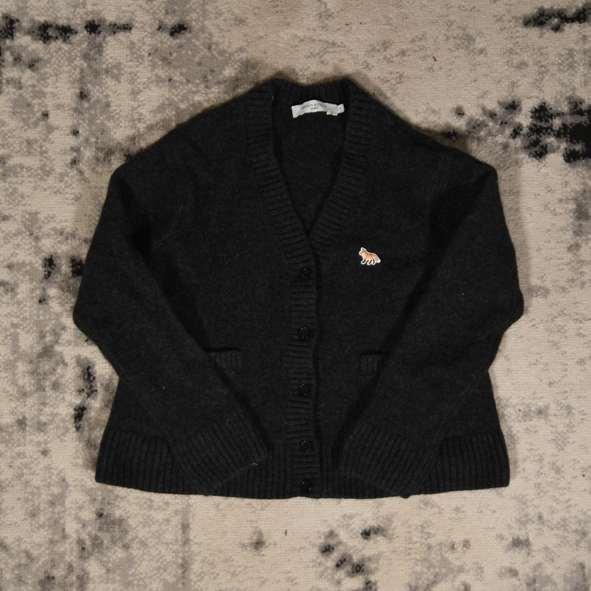 Maison Kitsune Maison Kitsuné Baby Fox Patch Cosy Cardigan Size M / US 6-8 / IT 42-44 - 3 Thumbnail