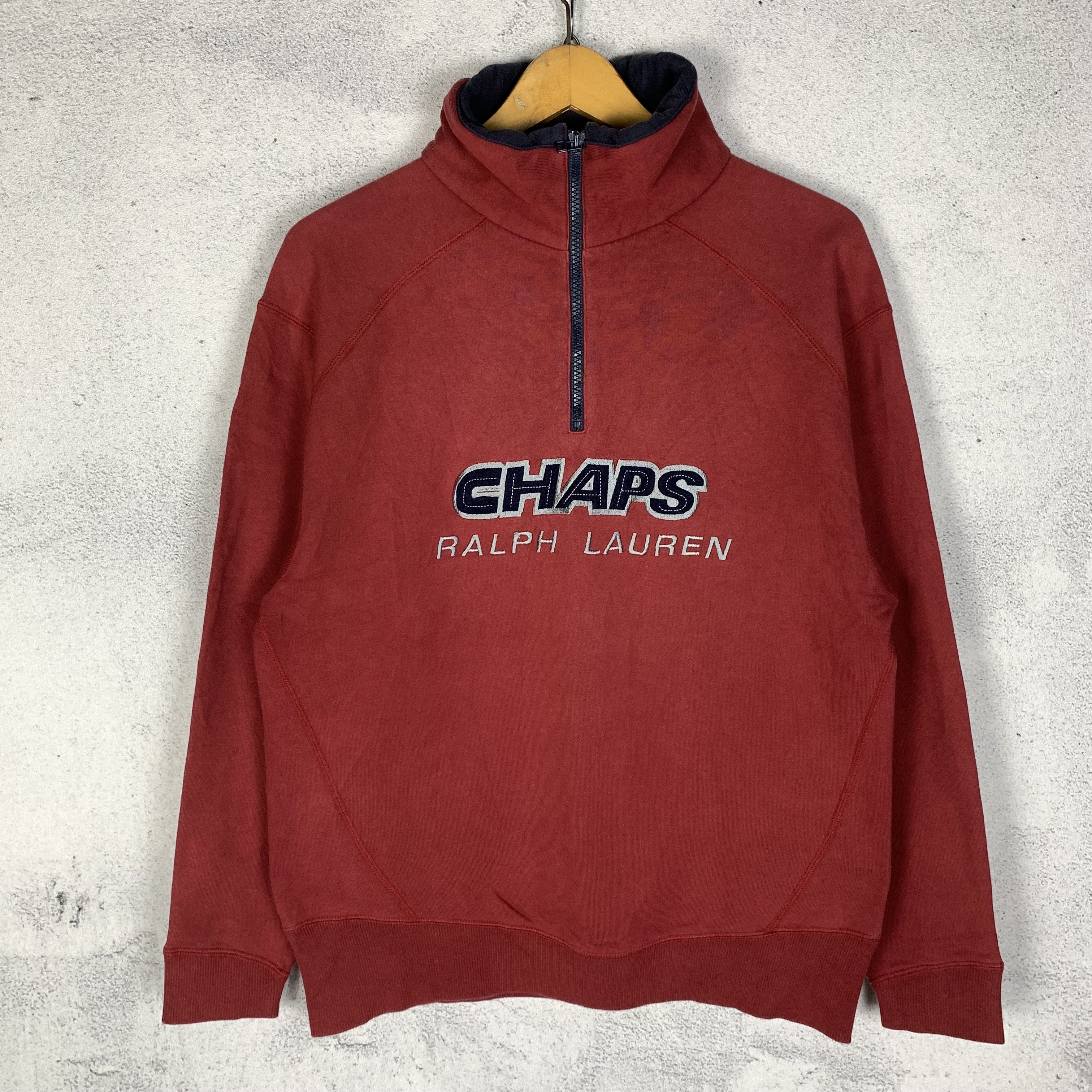 Chaps Ralph Lauren Vintage Chaps Ralph Lauren Halfzip Sweatshirt Crewneck Size US M / EU 48-50 / 2 - 2 Thumbnail