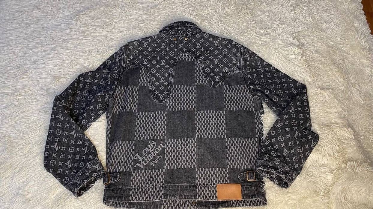 Louis Vuitton, Jackets & Coats, Louis Vuitton X Nigo Denim Jacket Noir