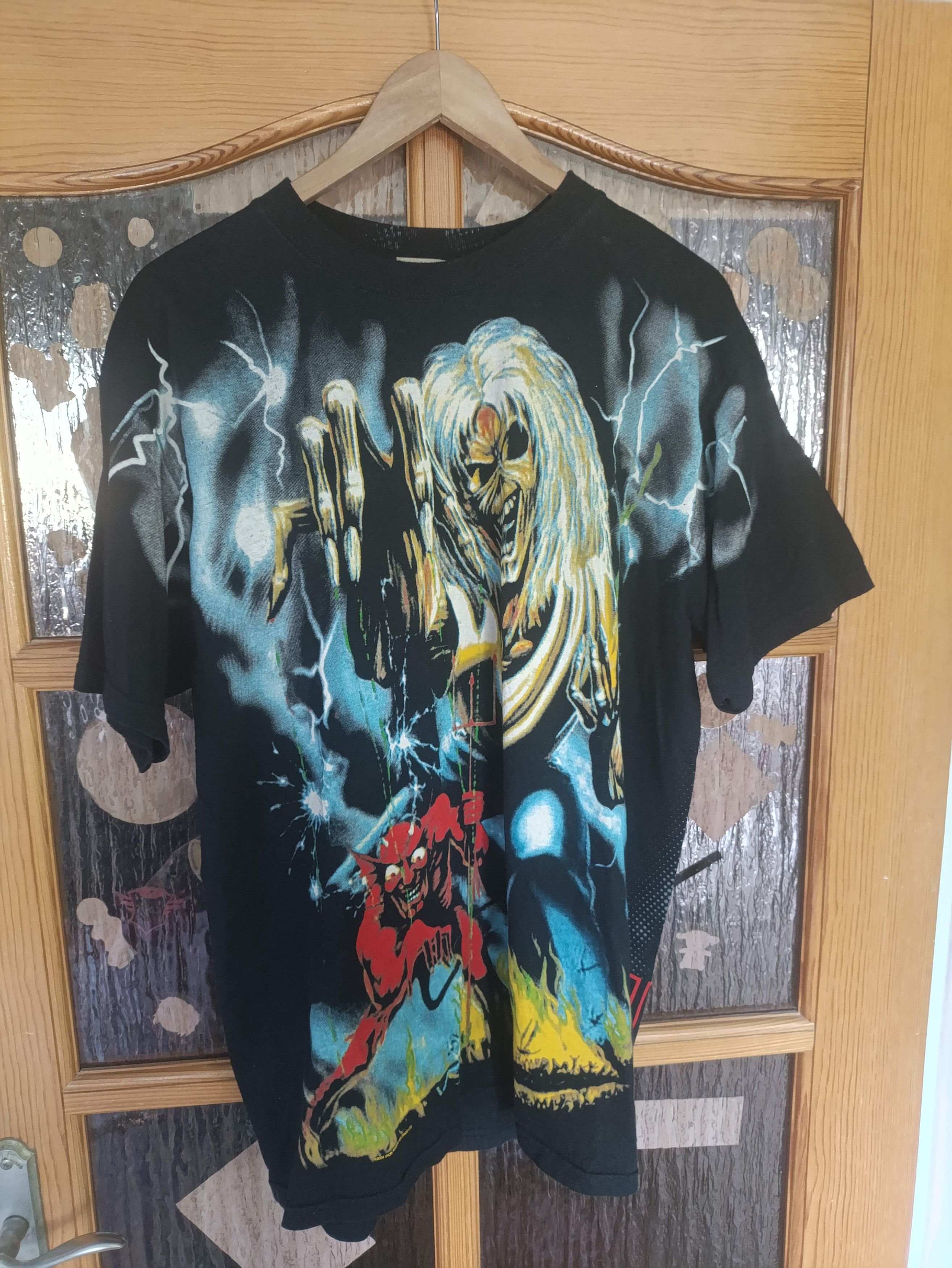 Band Tees × Iron Maiden × Liquid Blue Liquid Blue 2004 Iron Maiden Tee AOP Double Sided Print Size US L / EU 52-54 / 3 - 1 Thumbnail