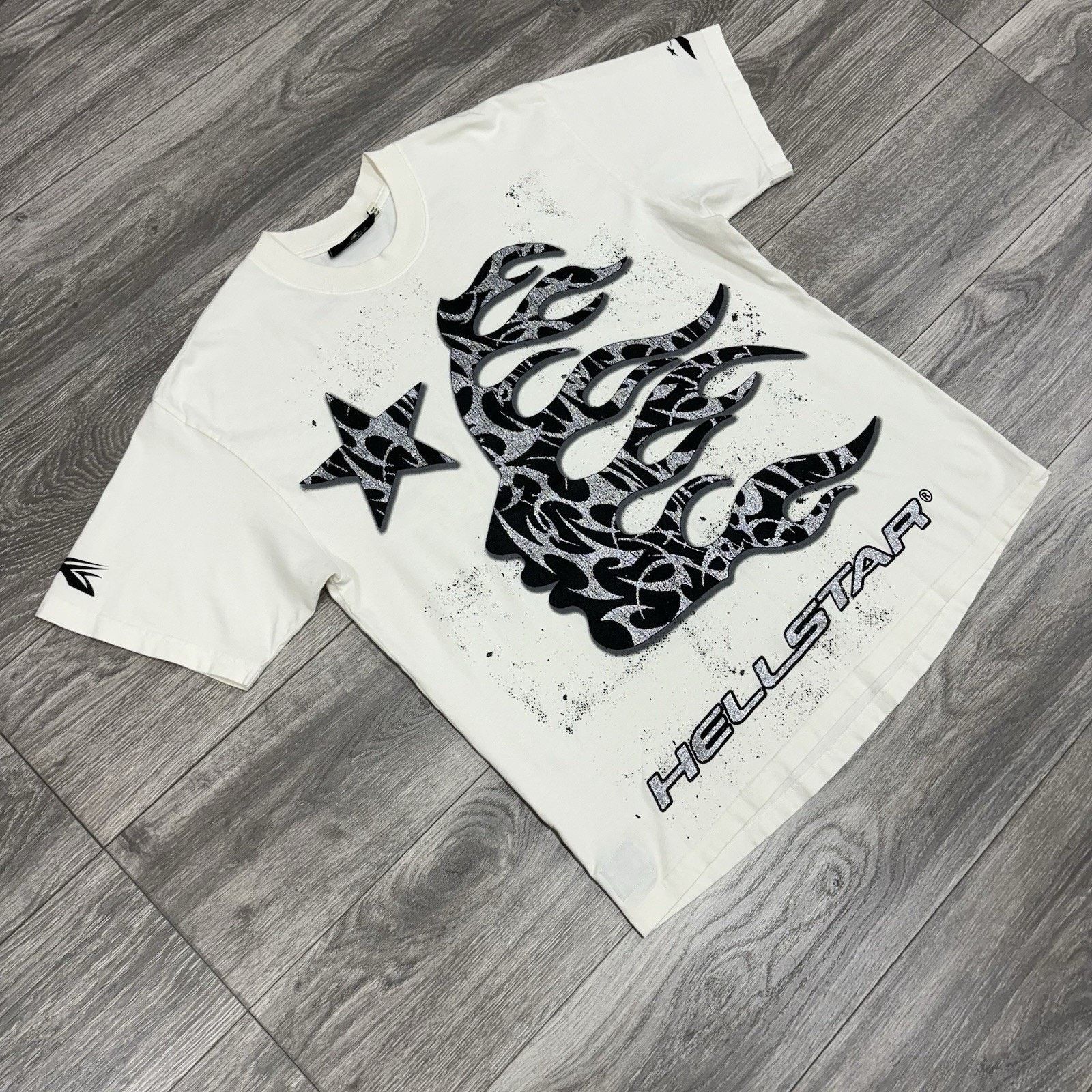 HELLSTAR Hellstar Glitter P2P T-Shirt ' Black ' | NEW! Size US L / EU 52-54 / 3 - 2 Thumbnail