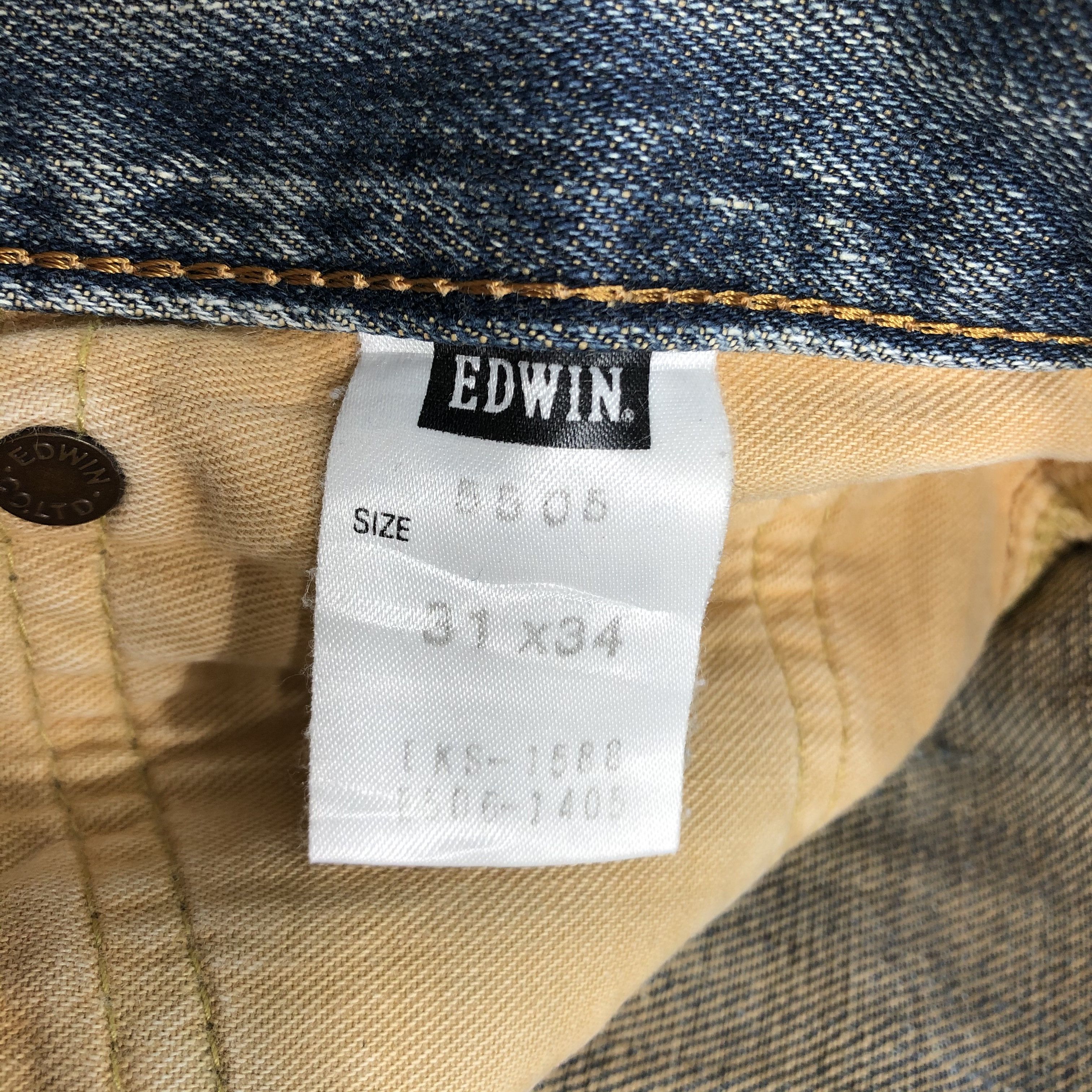 Vintage Blue Wash Edwin 505 Selvedge Jeans-JM3617