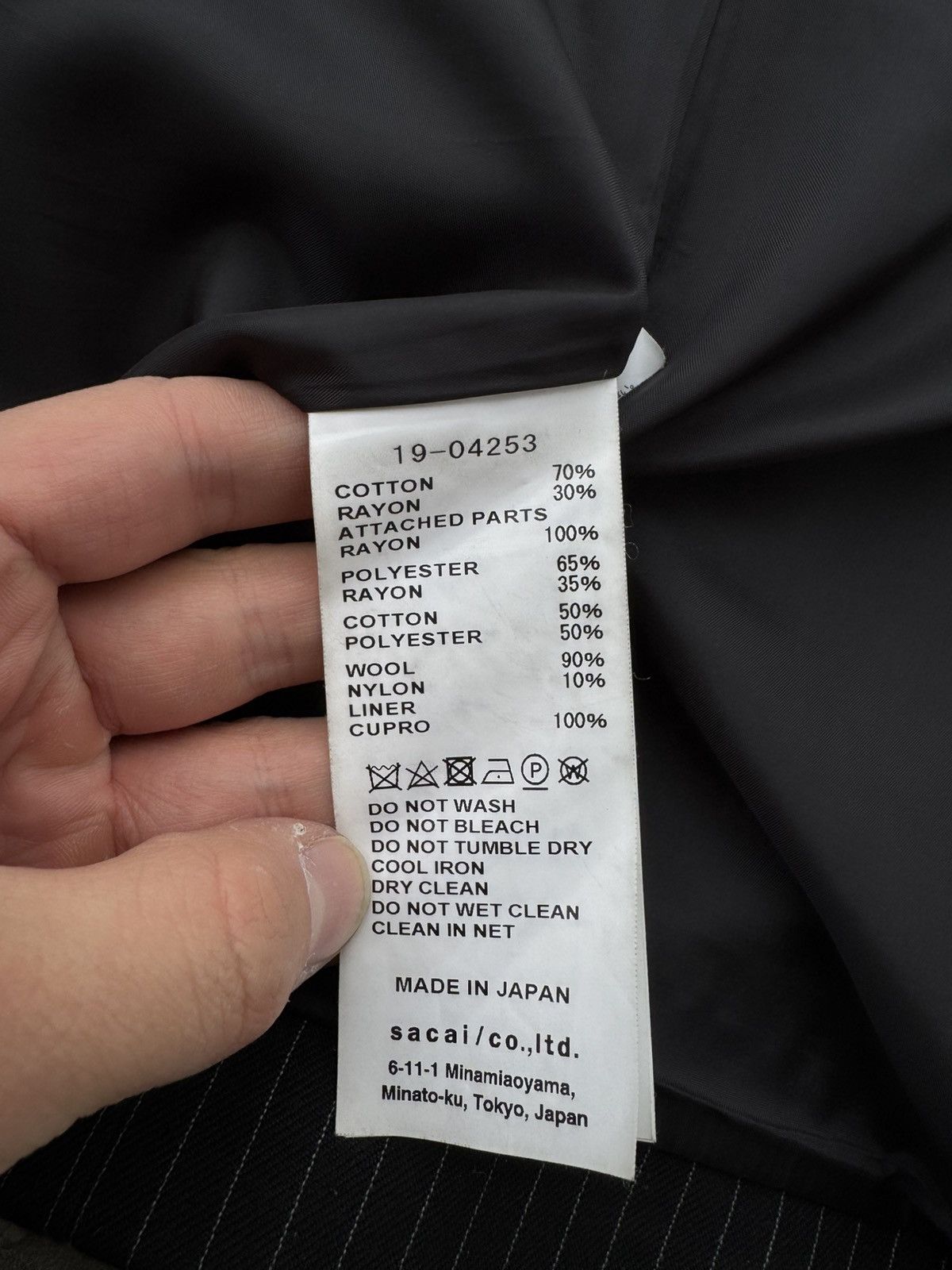 Japanese Brand × Sacai Ultra Rare Sacai x Dr. woo SS19 Jacket with marine grail Size US M / EU 48-50 / 2 - 11 Thumbnail