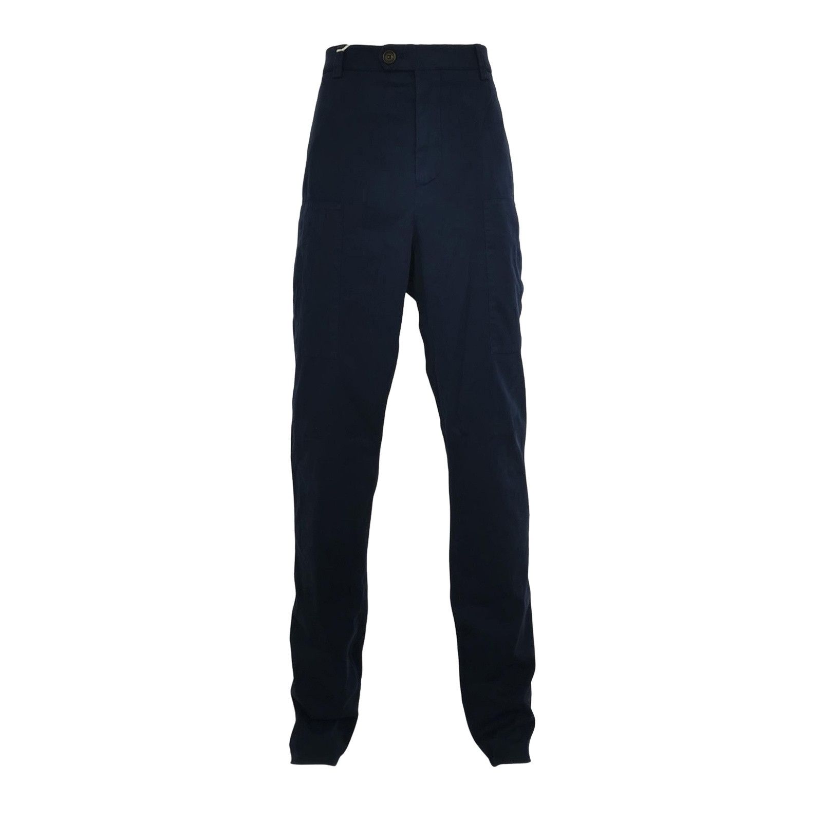 Brunello Cucinelli Brunello Cucinelli Navy Cotton Casual Pants US 40 Size US 40 / EU 56 - 1 Thumbnail