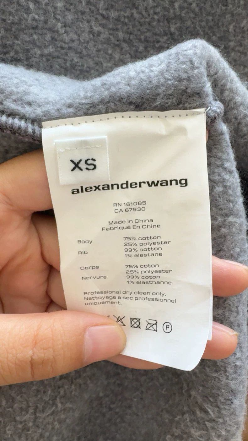 Alexander Wang Alexander Wang Crystal Embellished Zip Hoodie- Size XS / US 0-2 / IT 36-38 - 3 Thumbnail