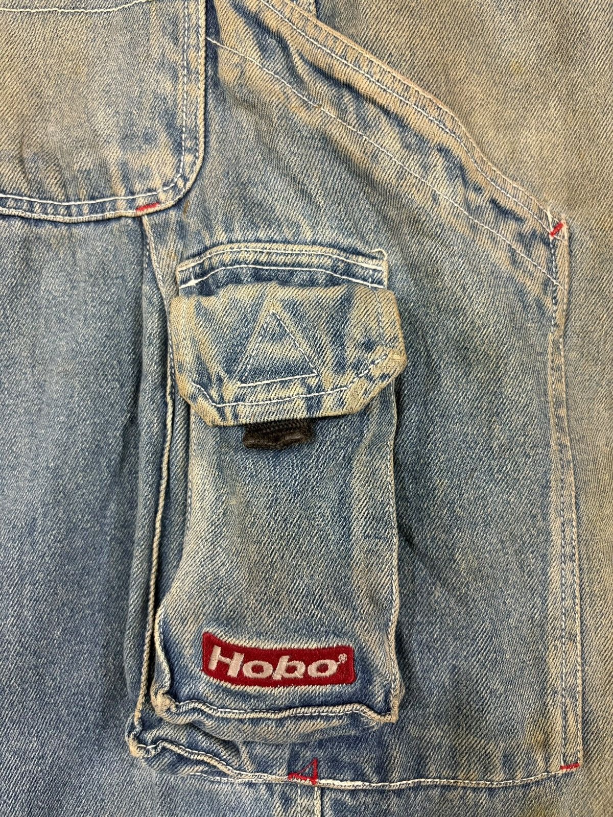 Hobo Vintage Hobo Cargo Carpenter Mud Wash Baggy Jeans Size US 31 - 10 Thumbnail