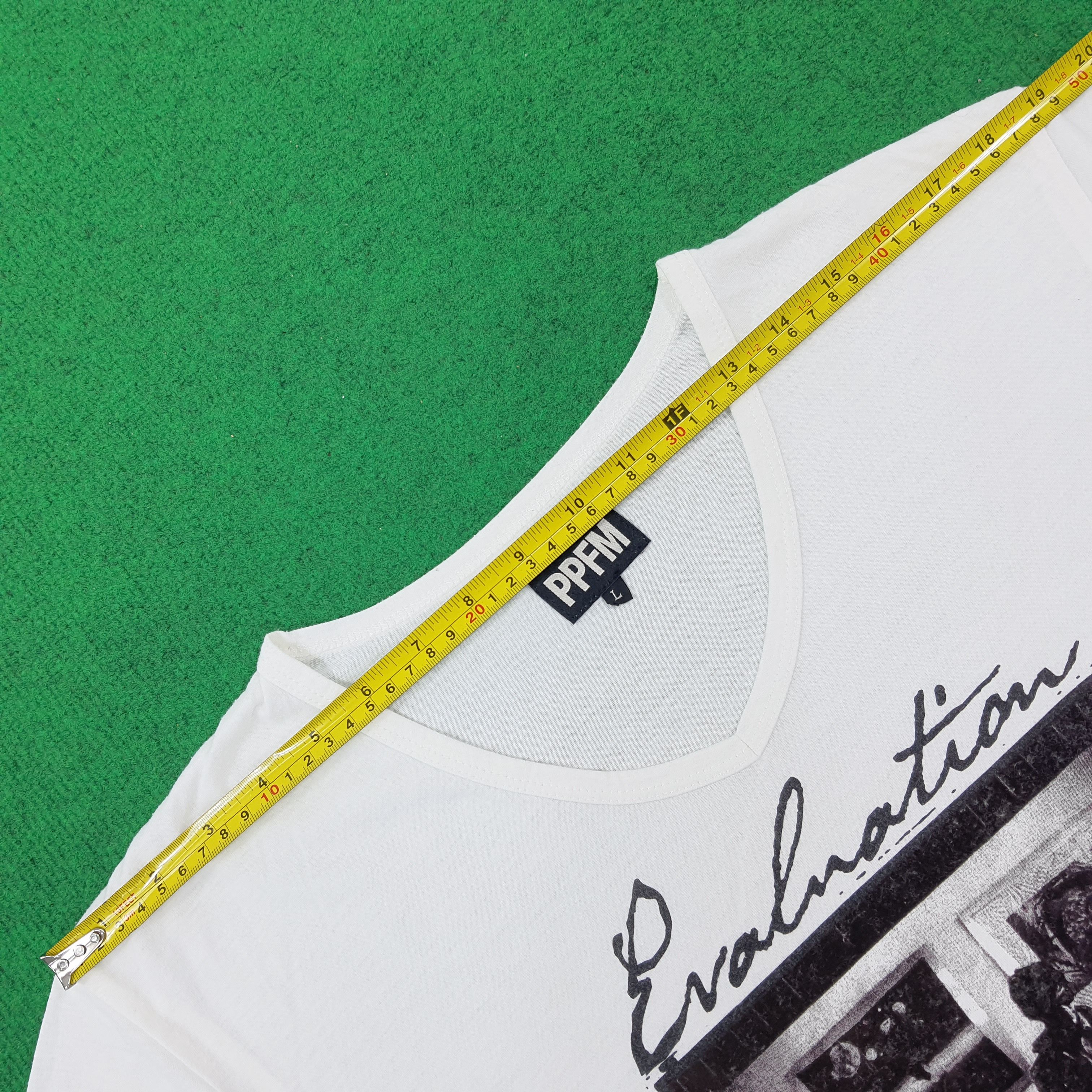 Japanese Brand × PPFM × Vintage Vintage PPFM Rock Japan Brand 3Q V Neck Tshirt C196N58 Size US M / EU 48-50 / 2 - 8 Thumbnail