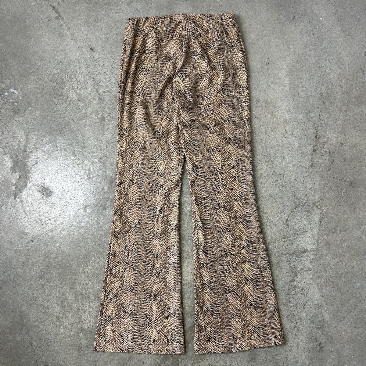 Hysteric Glamour × If Six Was Nine × Morgan Homme 1990s Morgan De Toi - Snakeskin Flared Pants Size US 28 / EU 44 - 2 Thumbnail