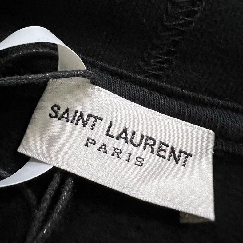 Saint Laurent Paris Saint Laurent Paris Black printed logo hoodie 2505-Nextarro Size US XXL / EU 58 / 5 - 4 Thumbnail