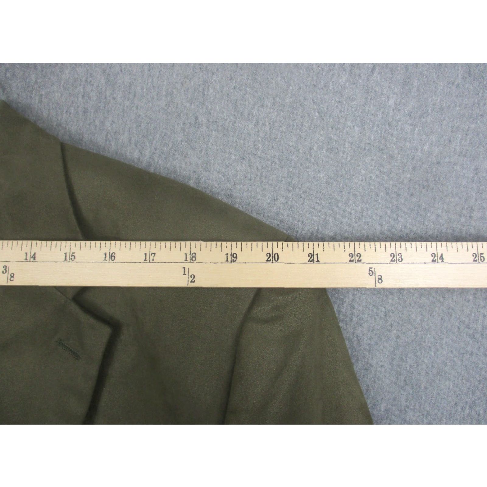 Ralph Lauren Lauren Ralph Lauren Blazer Mens 46R Green Polyester Two-Button Sport Coat Jacket Shirt Alternatives? Size 46R - 2 Thumbnail