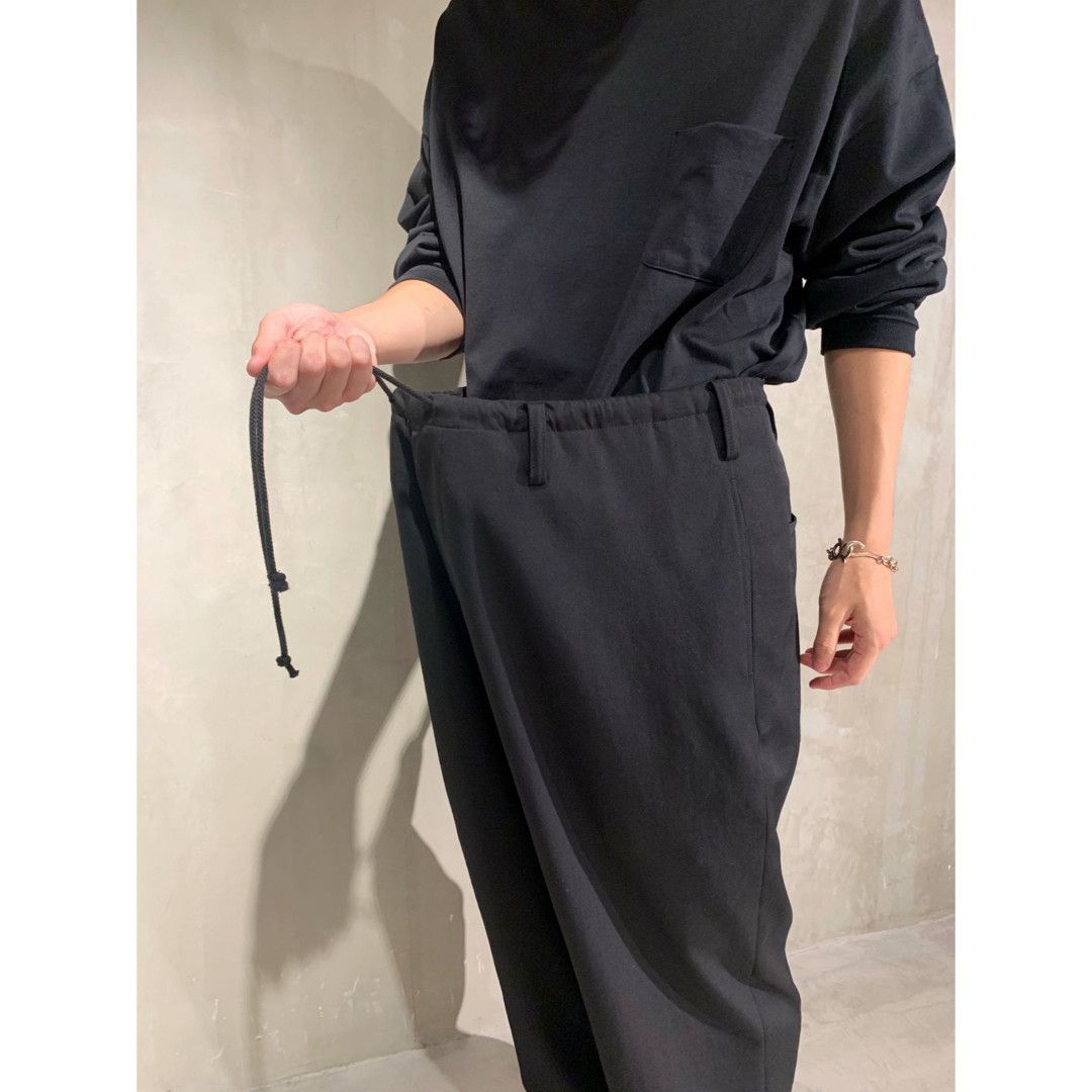 Yohji Yamamoto Yohji Yamamoto Pour Homme W/Gabardine Wide Pants Trouser Size US 30 / EU 46 - 9 Thumbnail