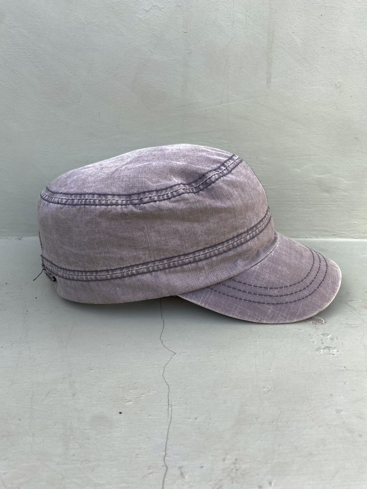 If Six Was Nine 2000s punk skull studded washed patrol hat Size ONE SIZE - 5 Thumbnail