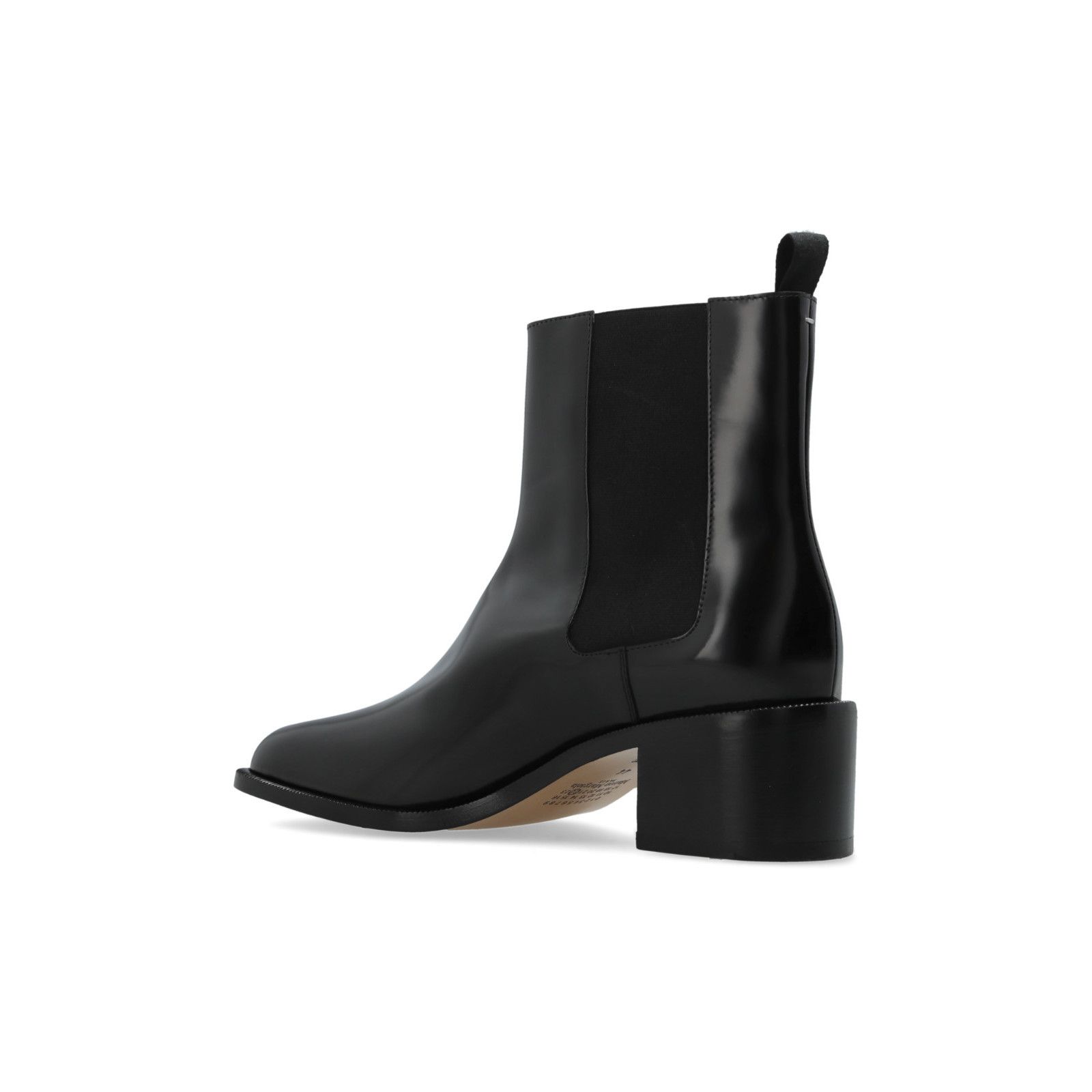 Maison Margiela MAISON MARGIELA Tabi Split Toe Black Leather Ankle Boots New Size US 9 / EU 42 - 3 Thumbnail
