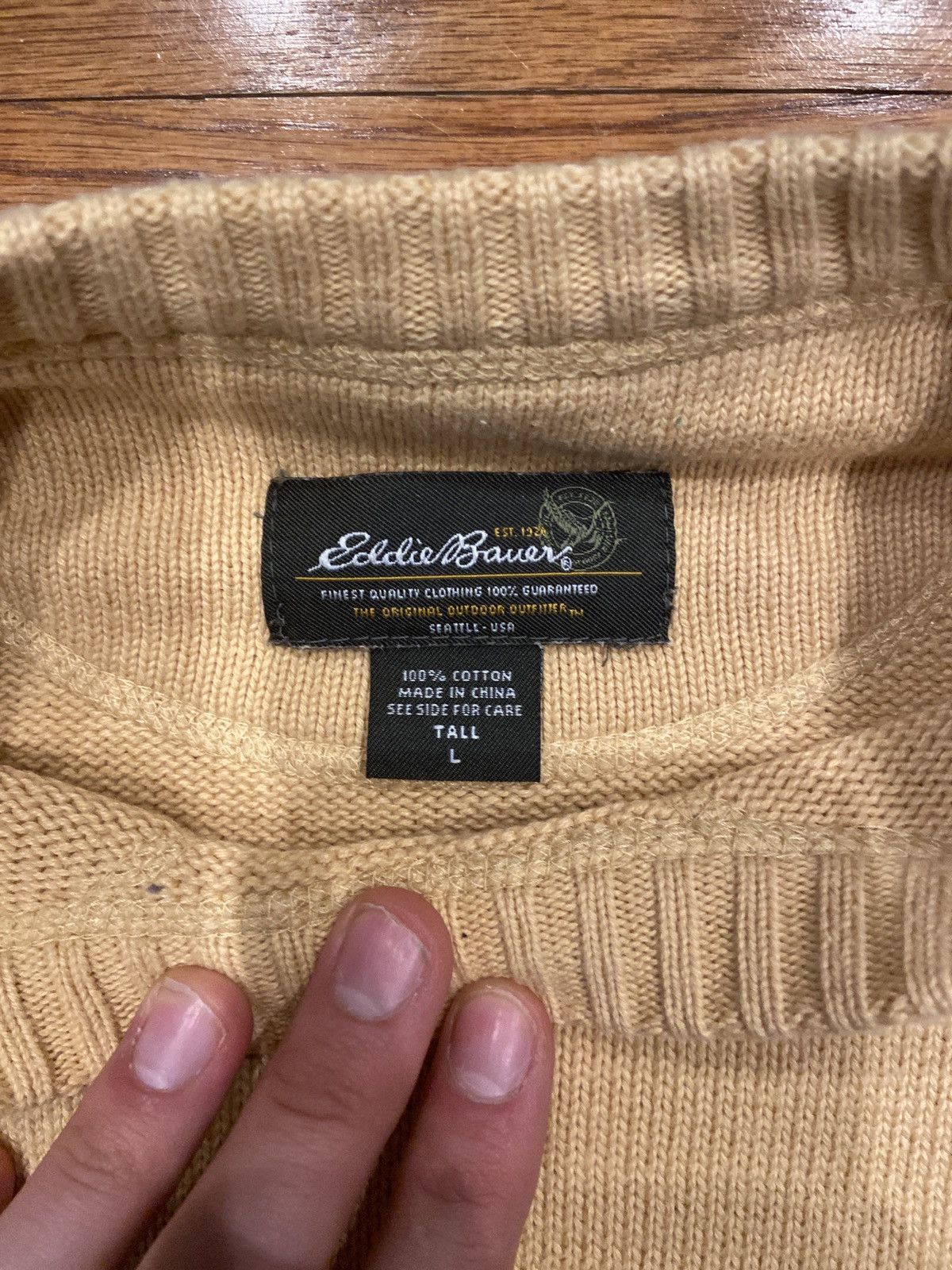 Eddie Bauer Vintage Eddie Bauer Knit Sweater Size US L / EU 52-54 / 3 - 3 Thumbnail