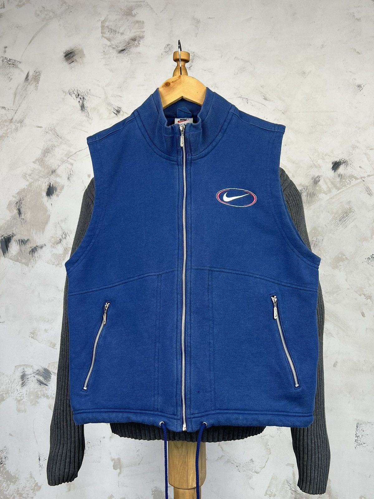 Nike Vintage Nike Blue Vest Size M Size US M / EU 48-50 / 2 - 2 Thumbnail