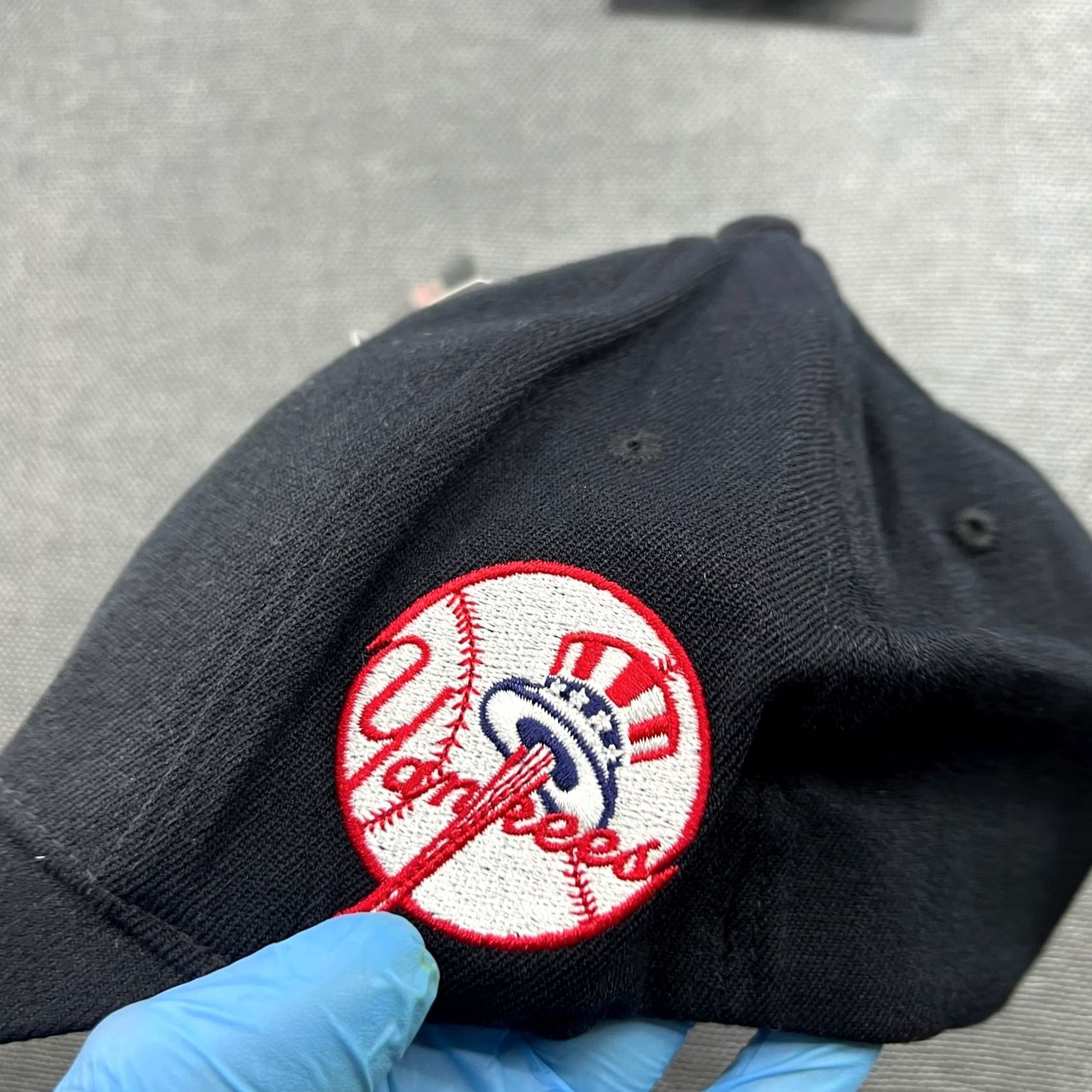 MLB VINTAGE New York Yankees Flexfit Cap MLB Black One Size Unisex Adults Cotton Canvas MLB Cap Snapback Quick Dry Size ONE SIZE - 3 Thumbnail