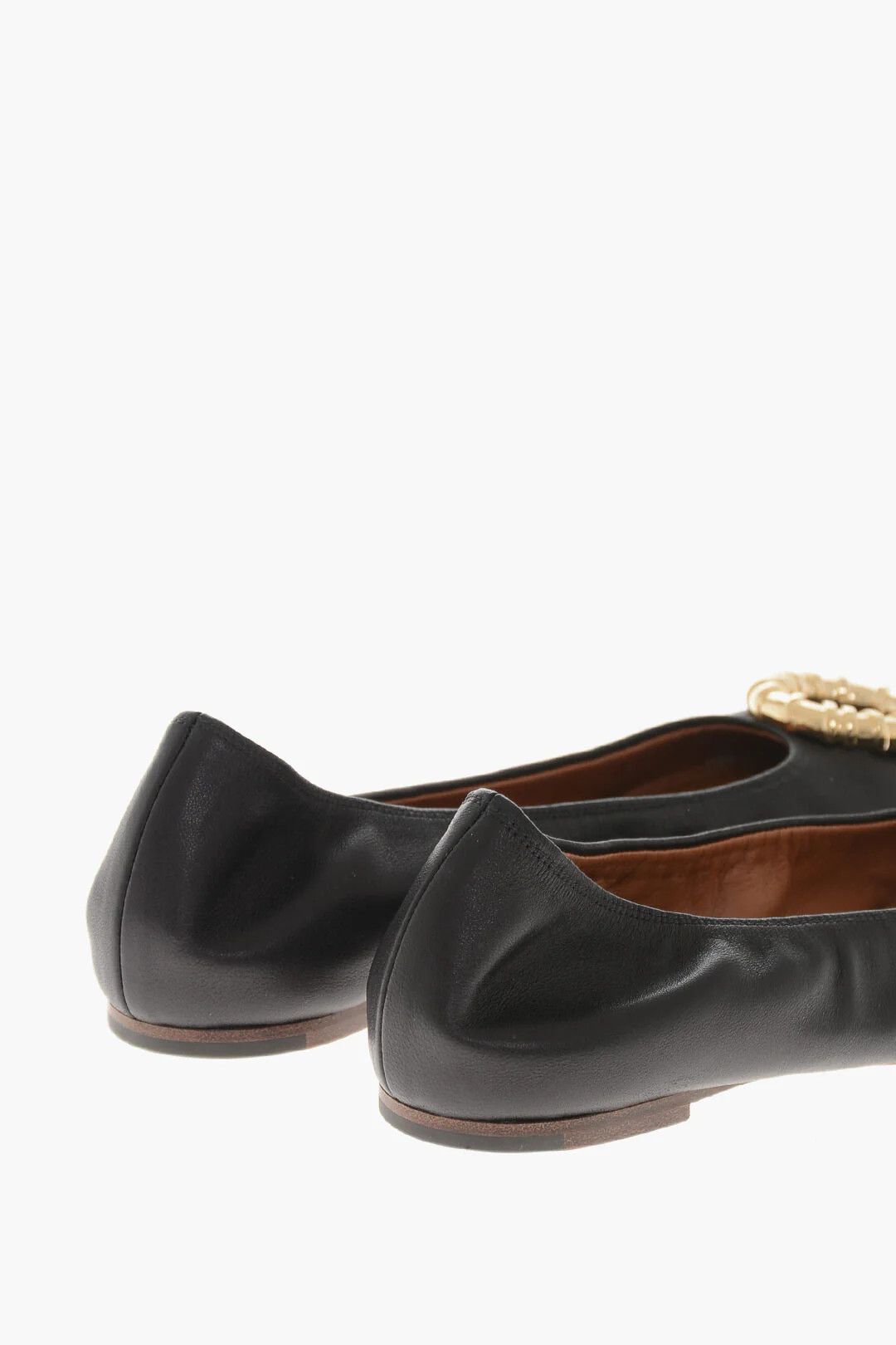 Lanvin og1mm0426 Leather Ballet Flats in Black Size US 7 / IT 37 - 3 Thumbnail