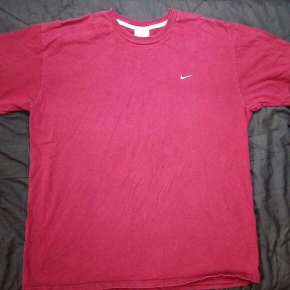 Nike × Vintage Vintage Y2K Nike Small Swoosh Embroidered T-Shirt Size US XXL / EU 58 / 5 - 2 Thumbnail