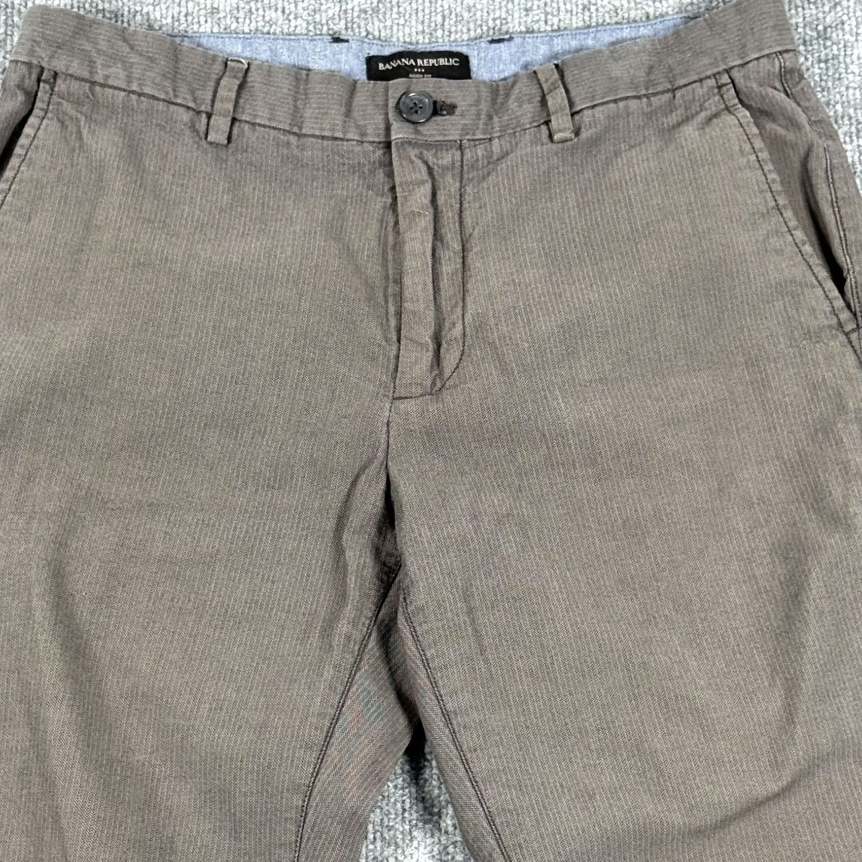 Banana Republic VINTAGE Banana Republic Pants Mens 32x34 Gray Aiden Fit Corded Cotton Casual Chino Size US 32 / EU 48 - 3 Thumbnail