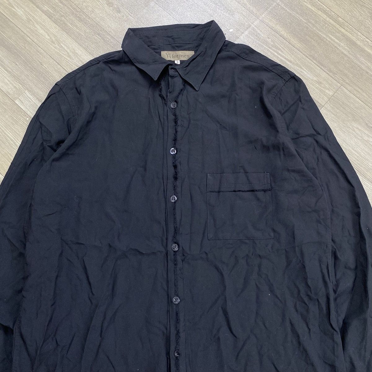 Yohji Yamamoto Archive Y’S For Men Yohji Yamamoto Black Long Shirt Designer Size US S / EU 44-46 / 1 - 2 Thumbnail