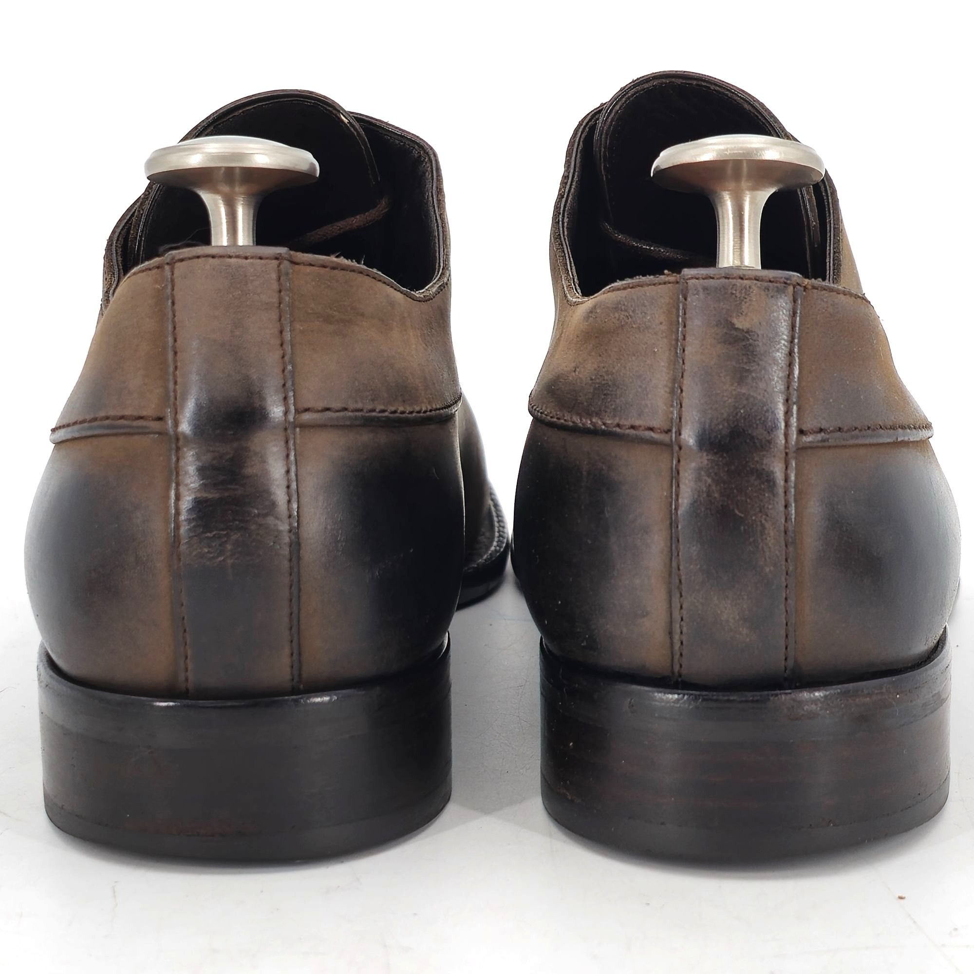 Bally Bally Switzerland Burnished Brown Leather Dress Shoes Men 12 Size US 12 / EU 45 - 6 Thumbnail