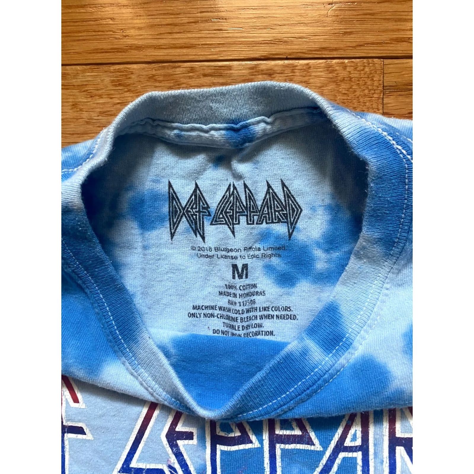 Vintage Def Leppard Pyromania 83 Tour Shirt Mens Sz M Blue Tie Dye Vintage Feel T-Shirt Unisex Adults Regular Size Middle Size M / US 6-8 / IT 42-44 - 3 Thumbnail