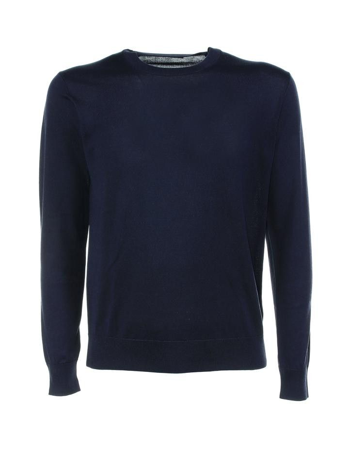 Paolo Pecora PAOLO PECORA Men Sweater A002 F2006685 Blue Size US M / EU 48-50 / 2 - 1 Thumbnail