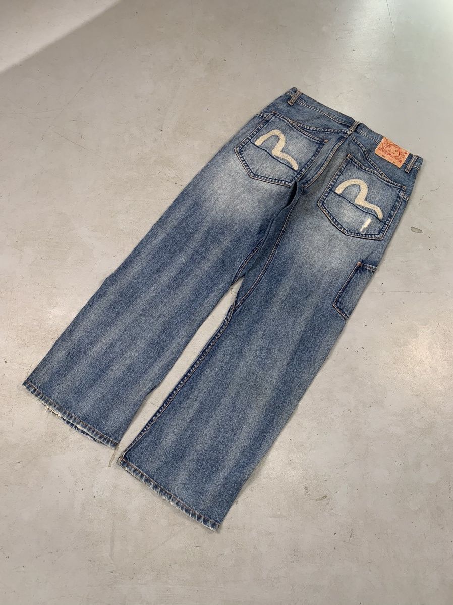 Vintage Vintage Evisu seagull baggy denim Size US 36 / EU 52 - 1 Thumbnail