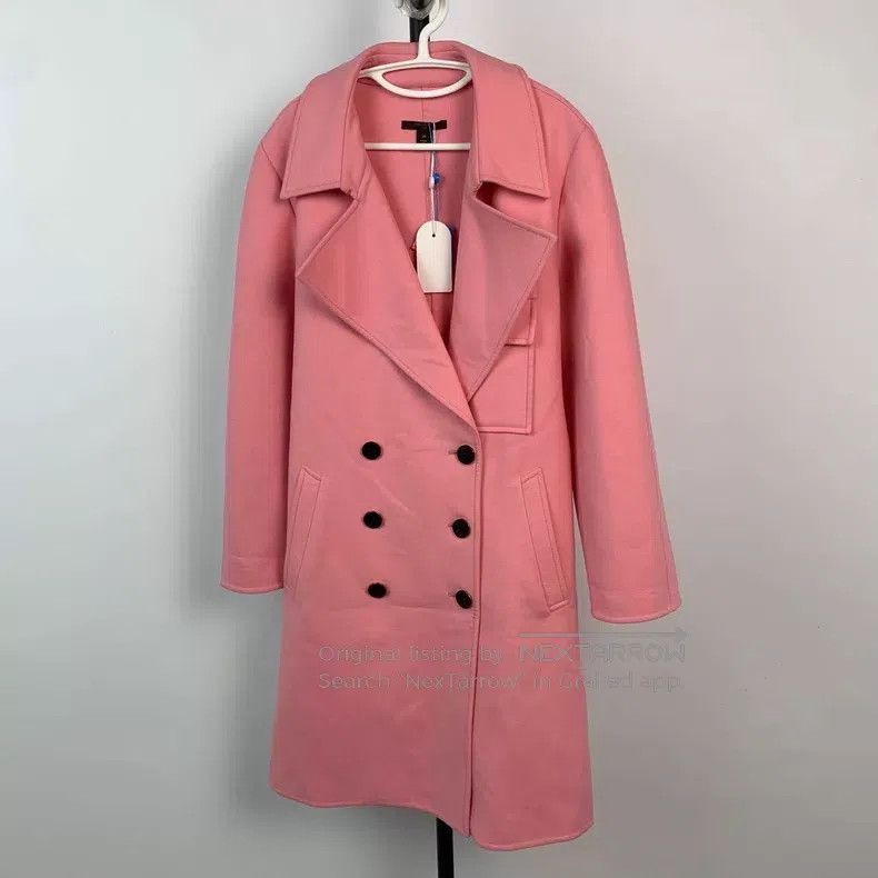 Louis Vuitton Louis Vuitton Pink Long Wool Coat Size XS / US 0-2 / IT 36-38 - 1 Thumbnail