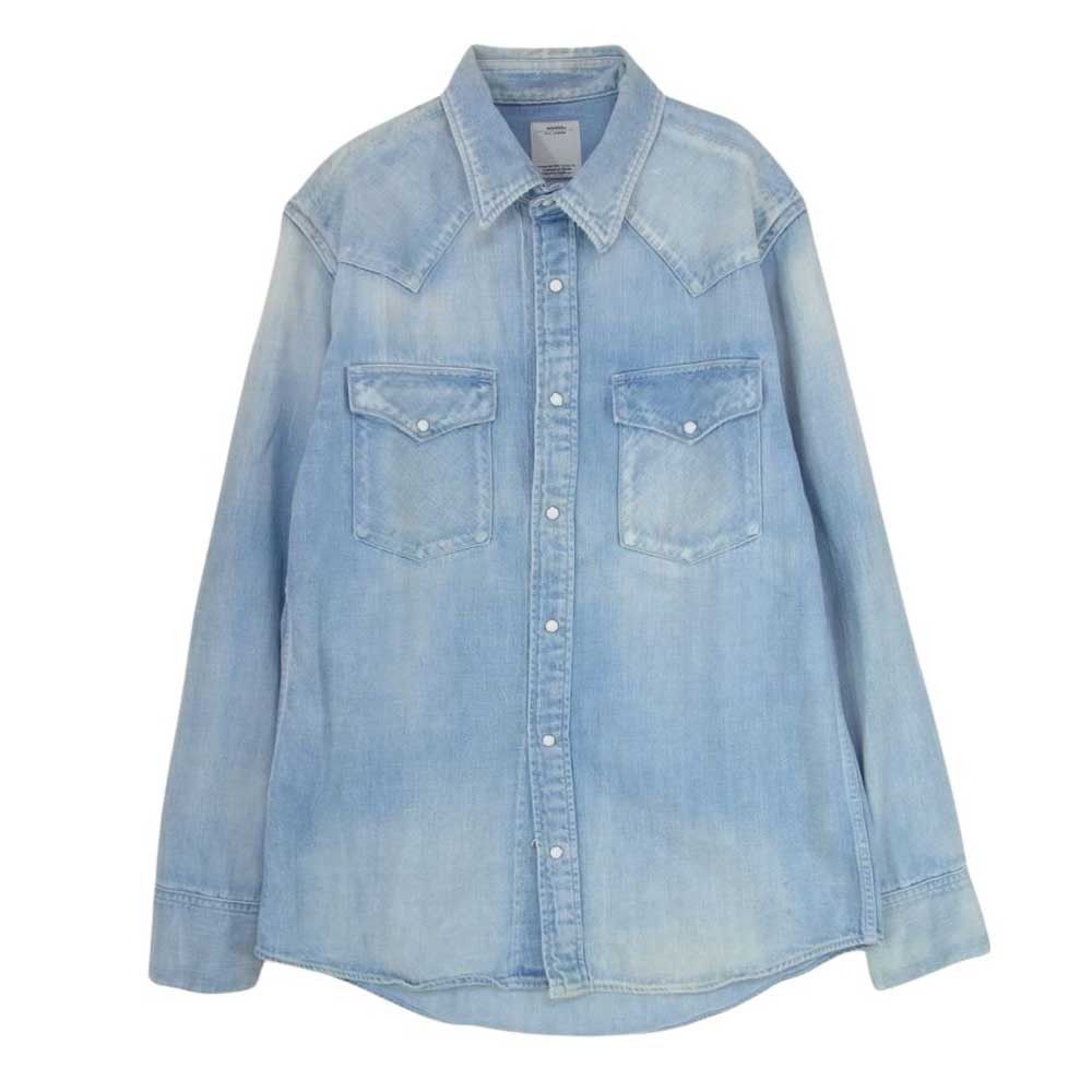 Visvim VISVIM VISVIM 16SS SOCIAL SCULPTURE SHIRT L/S denim western Size US S / EU 44-46 / 1 - 1 Thumbnail