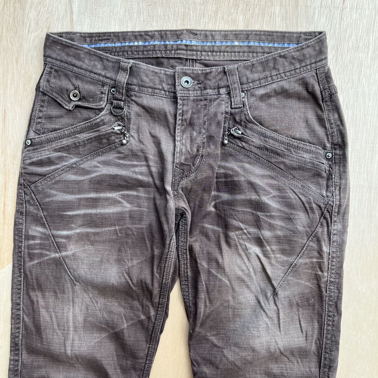 Nicole Club NICOLE CLUB FOR MEN ELABORATE DISTRESSED DENIM VINTAGE Size US 30 / EU 46 - 2 Thumbnail