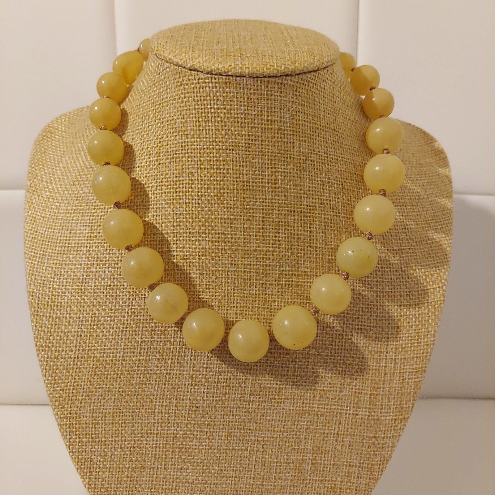 Monet Vintage Monet Beige Glass Beads 16" Necklace Size ONE SIZE - 1 Thumbnail