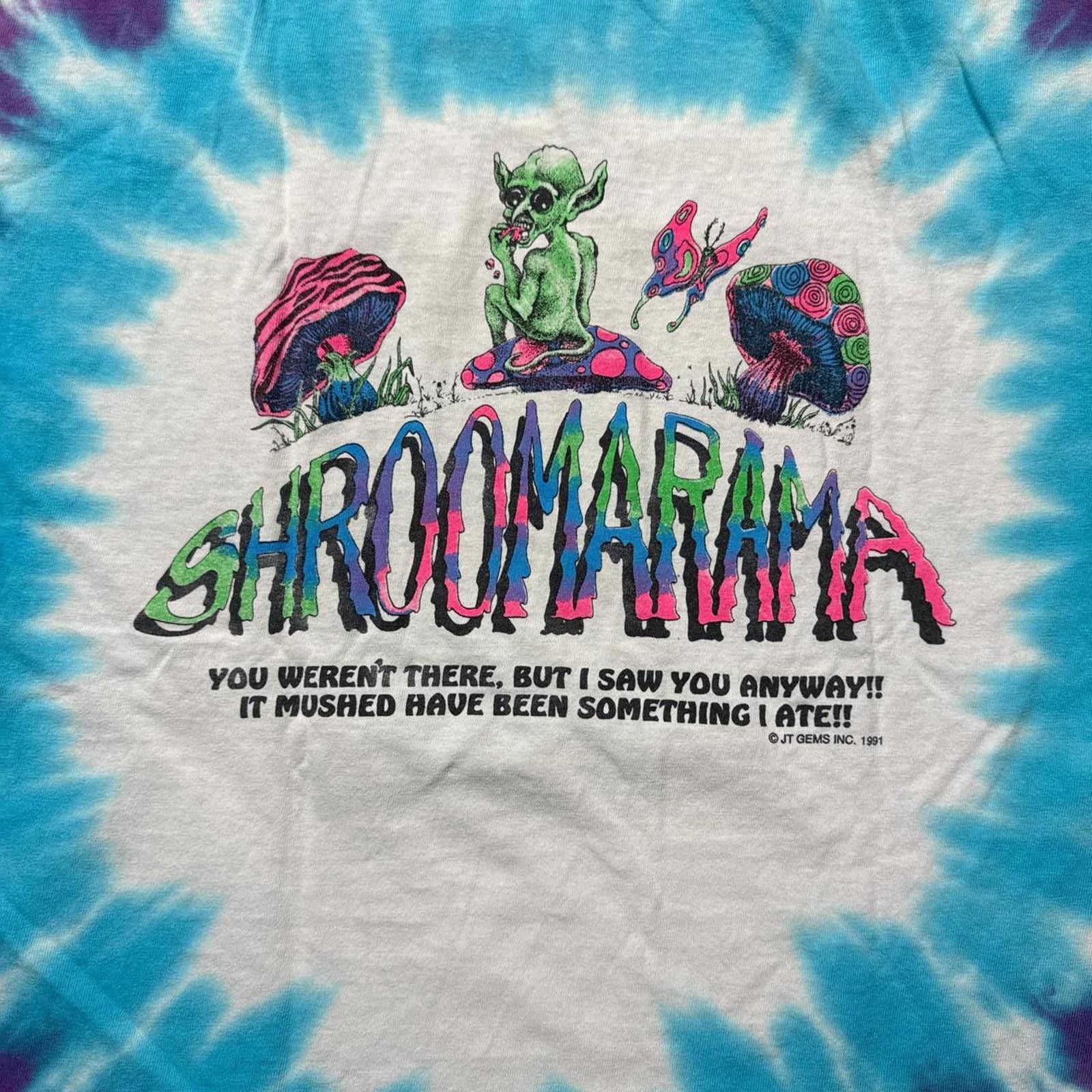 Other Shroomarama 1991 Tie Dye Physcheledic Single Stitch T-Shirt Size US L / EU 52-54 / 3 - 6 Thumbnail