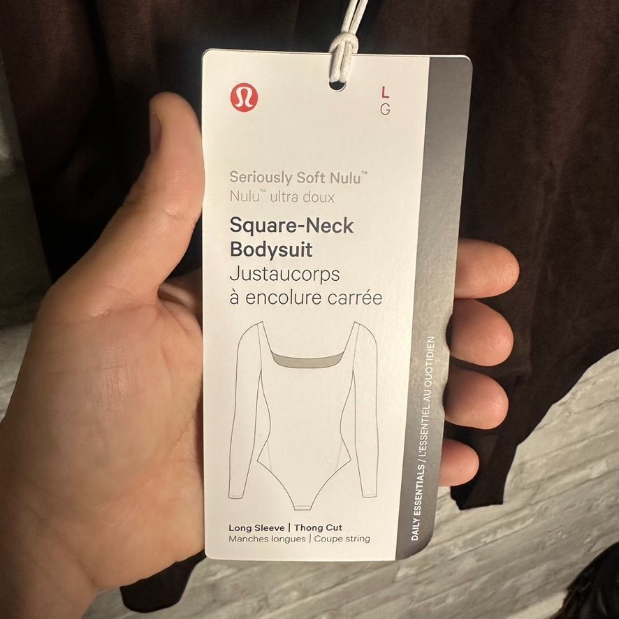 Lululemon Lululemon Nulu Square Neck Long Sleeve Bodysuit Thong Cut Size L / US 10 / IT 46 - 11 Thumbnail